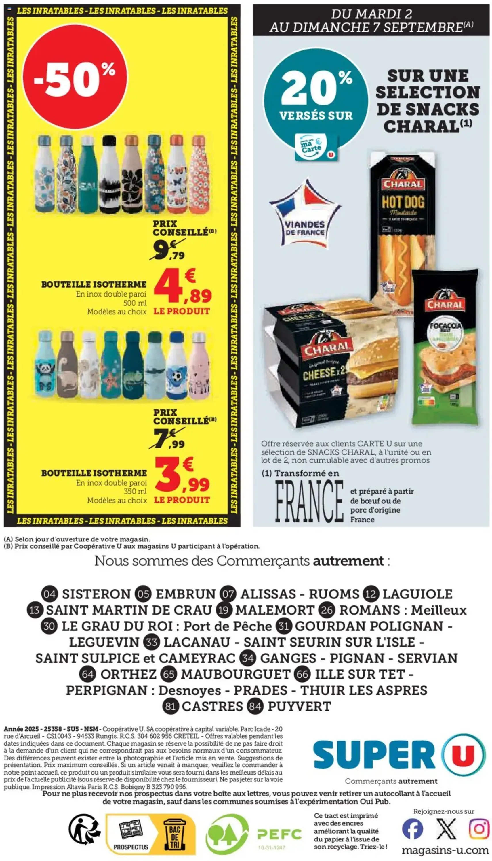 Super U catalogue - brochure valable à partir du 02/09/2025, page 52 sur 52 Super U catalogue - brochure valable à partir du 02/09/2025, page 52 sur 52