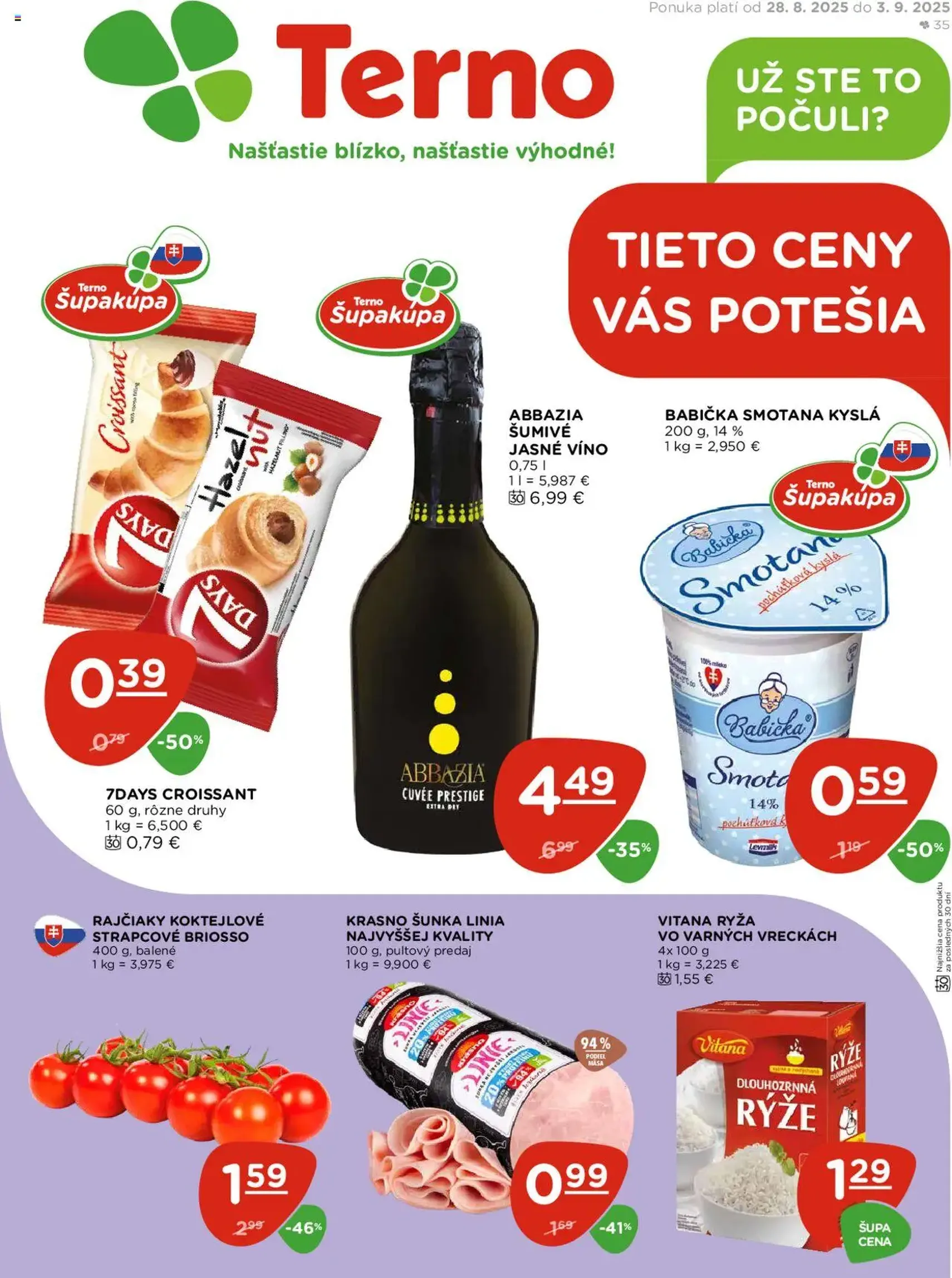 Terno leták - platný leták od 28.08.2025 strana 1 z 24 Terno leták - platný leták od 28.08.2025 strana 1 z 24