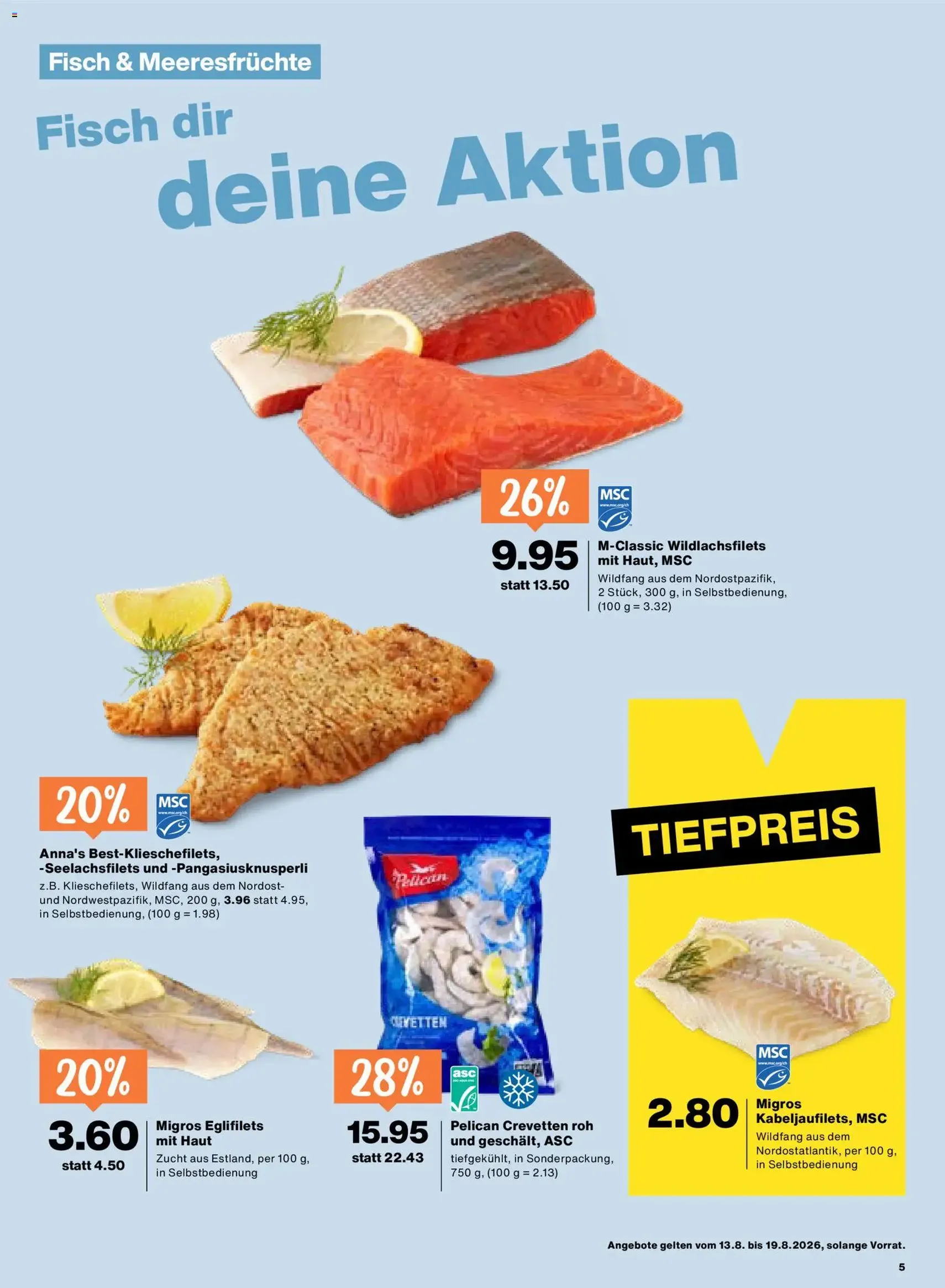 Migros aktionen - Gültiger Prospekt ab 13.08.2026, Seite 5 von insgesamt 20