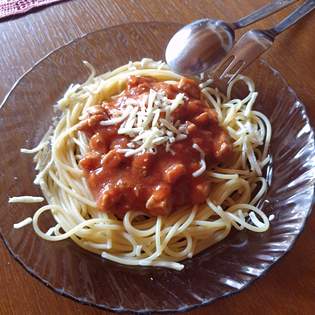 Recipe preview Quick Chicken Breast Spaghetti Sauce