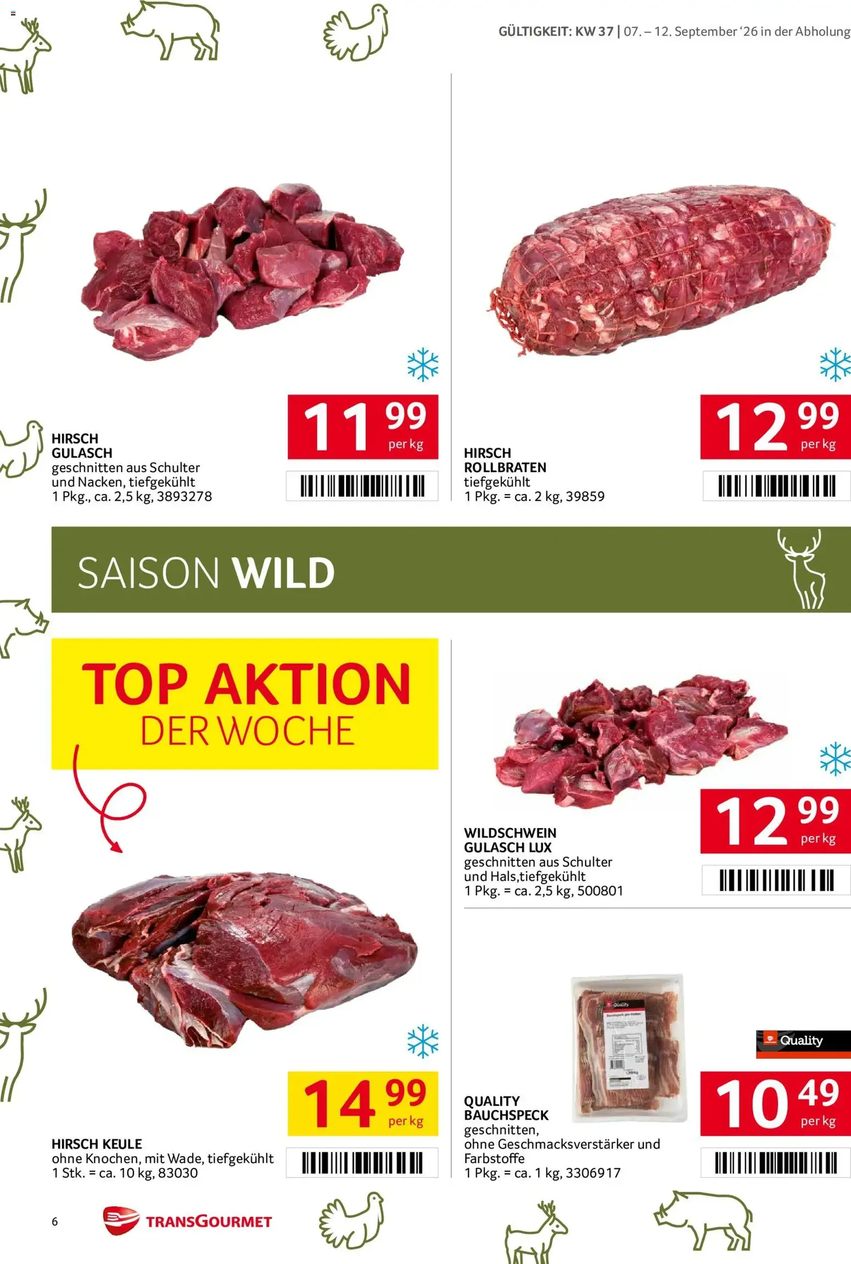 Transgourmet Flugblatt - Gültiger Prospekt ab 07.09.2026, Seite 6 von insgesamt 32