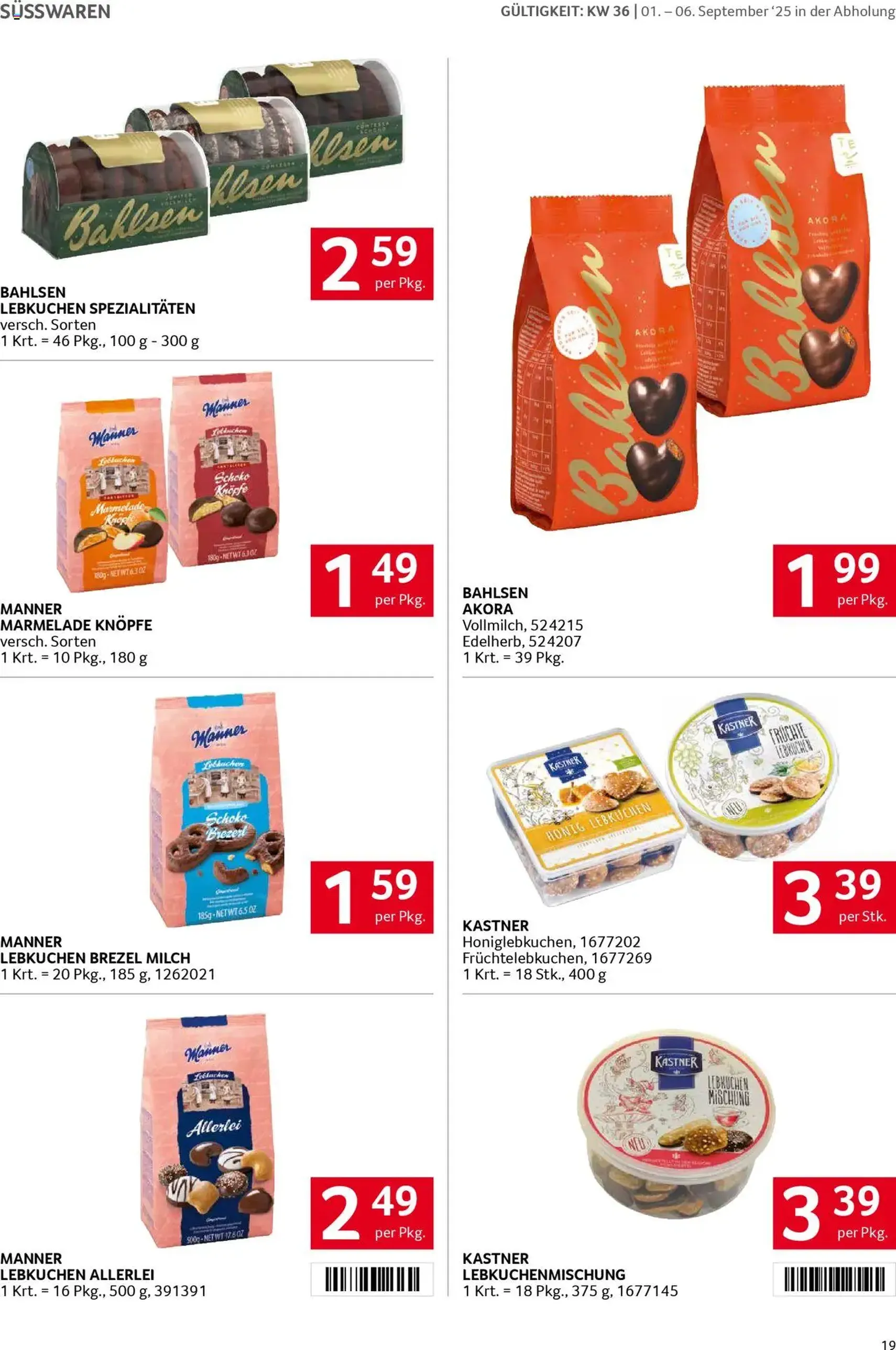 Transgourmet Flugblatt - Gültiger Prospekt ab 31.08.2025, Seite 19 von insgesamt 32 Transgourmet Flugblatt - Gültiger Prospekt ab 31.08.2025, Seite 19 von insgesamt 32
