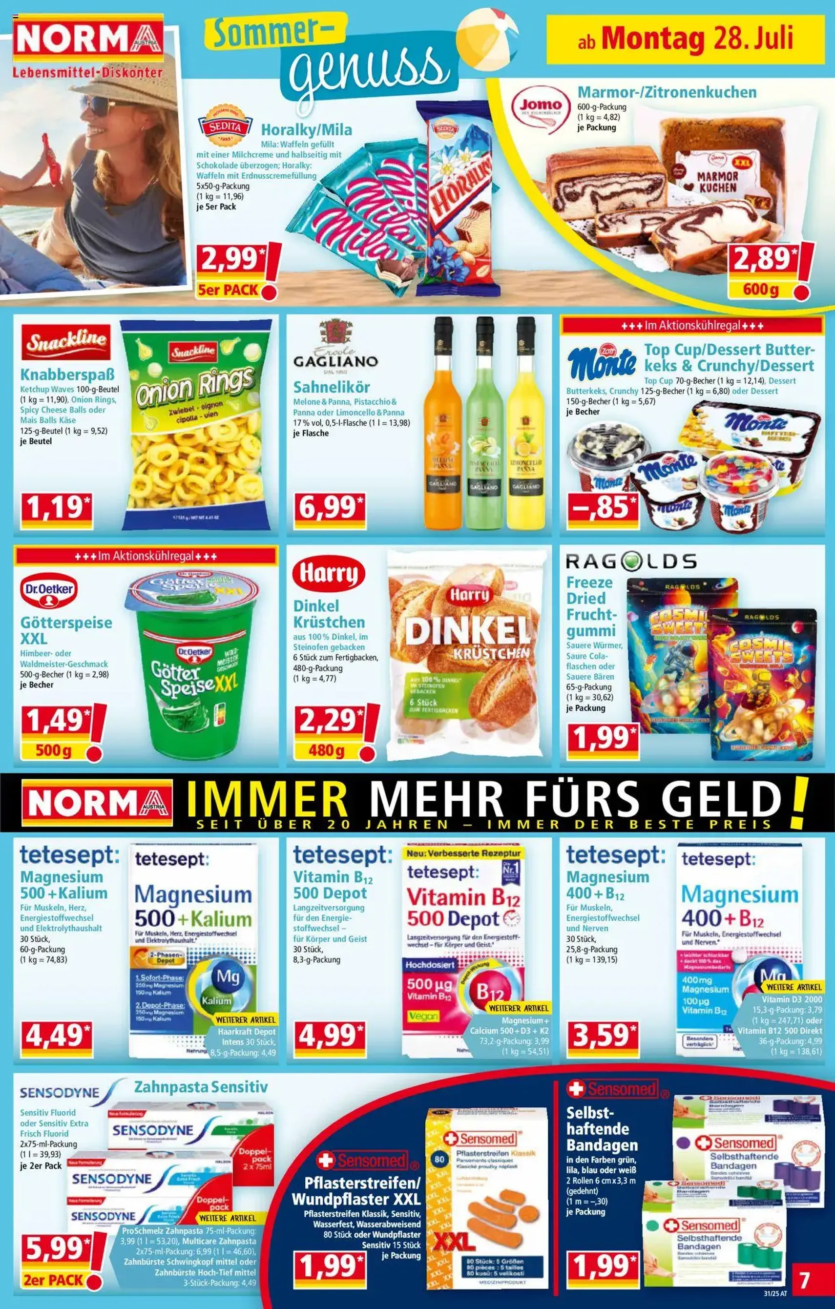 Norma Flugblatt - Gültiger Prospekt ab 28.07.2025, Seite 7 von insgesamt 18 Norma Flugblatt - Gültiger Prospekt ab 28.07.2025, Seite 7 von insgesamt 18