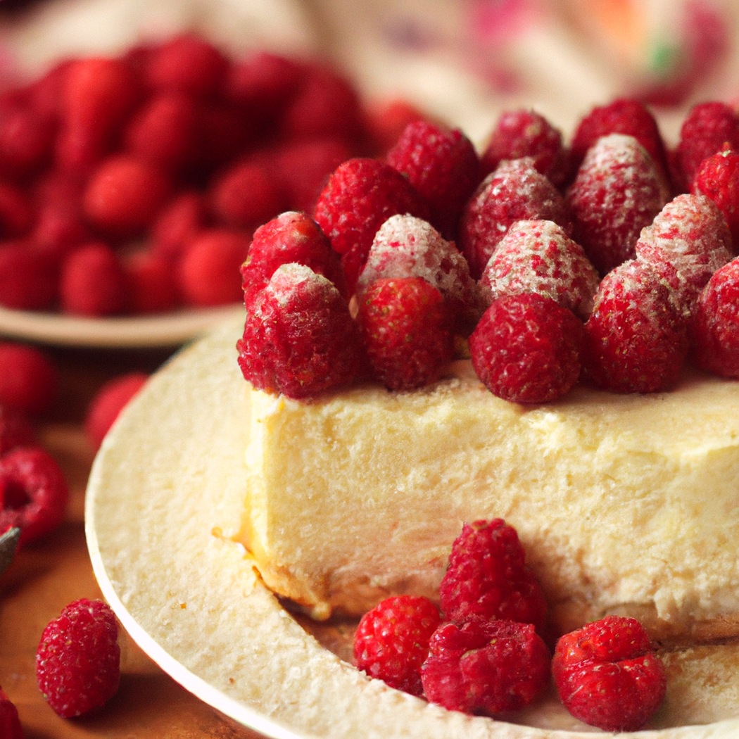 Málna torta pudinggal