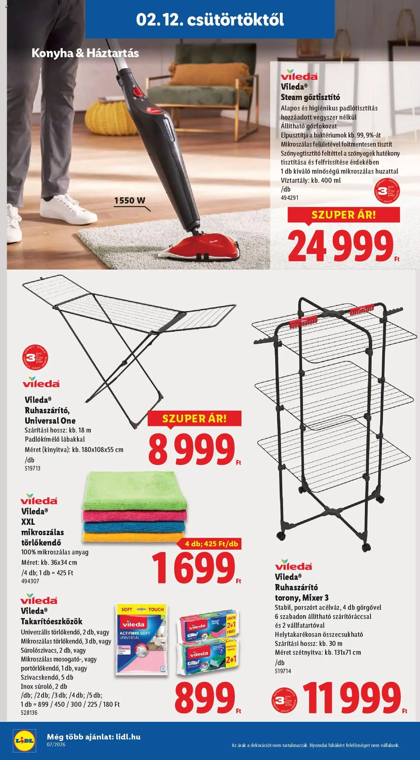 Lidl Akciós újság - 2026.02.12. érvényes szórólap 32 oldal 62 oldalból