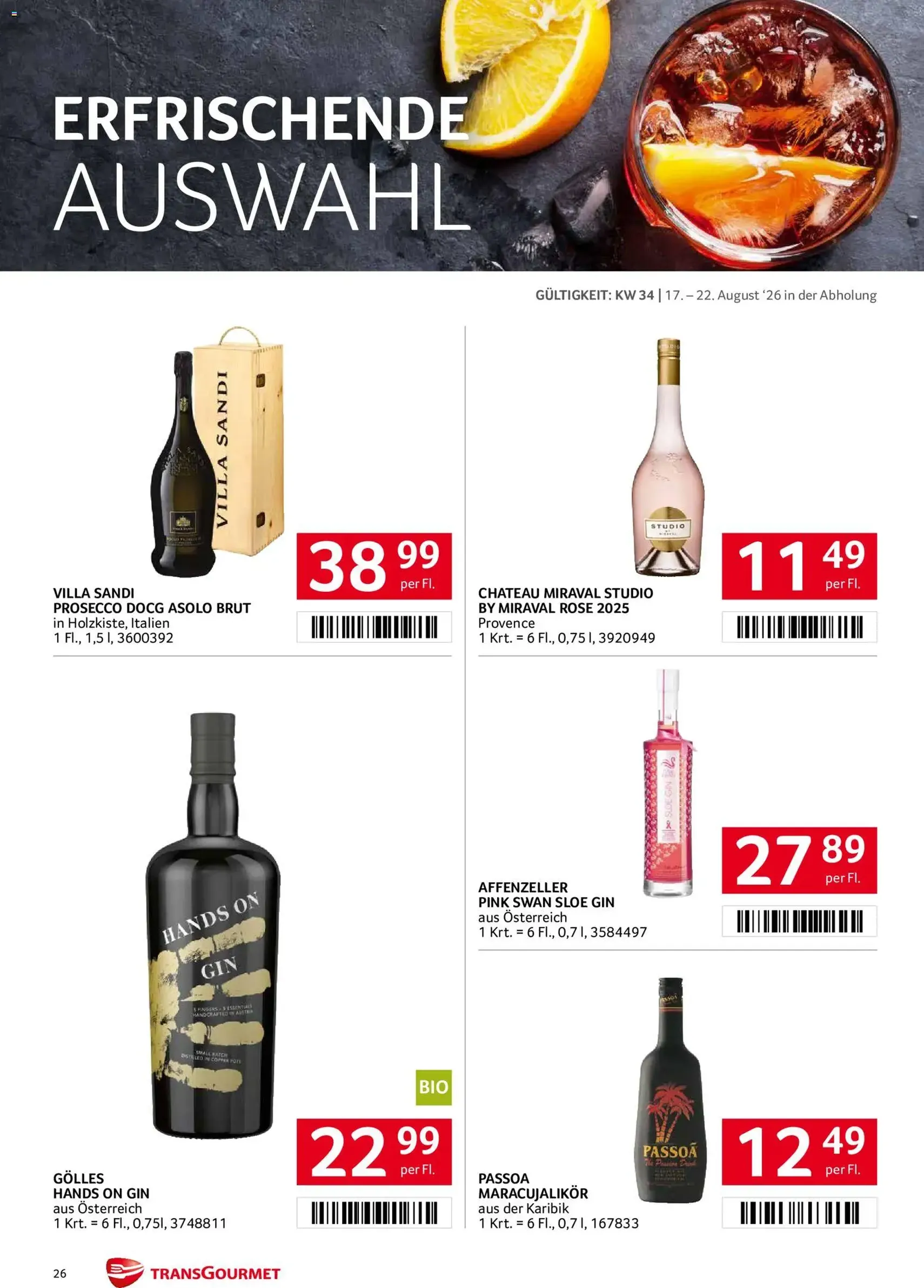 Transgourmet Flugblatt - Gültiger Prospekt ab 17.08.2026, Seite 25 von insgesamt 27