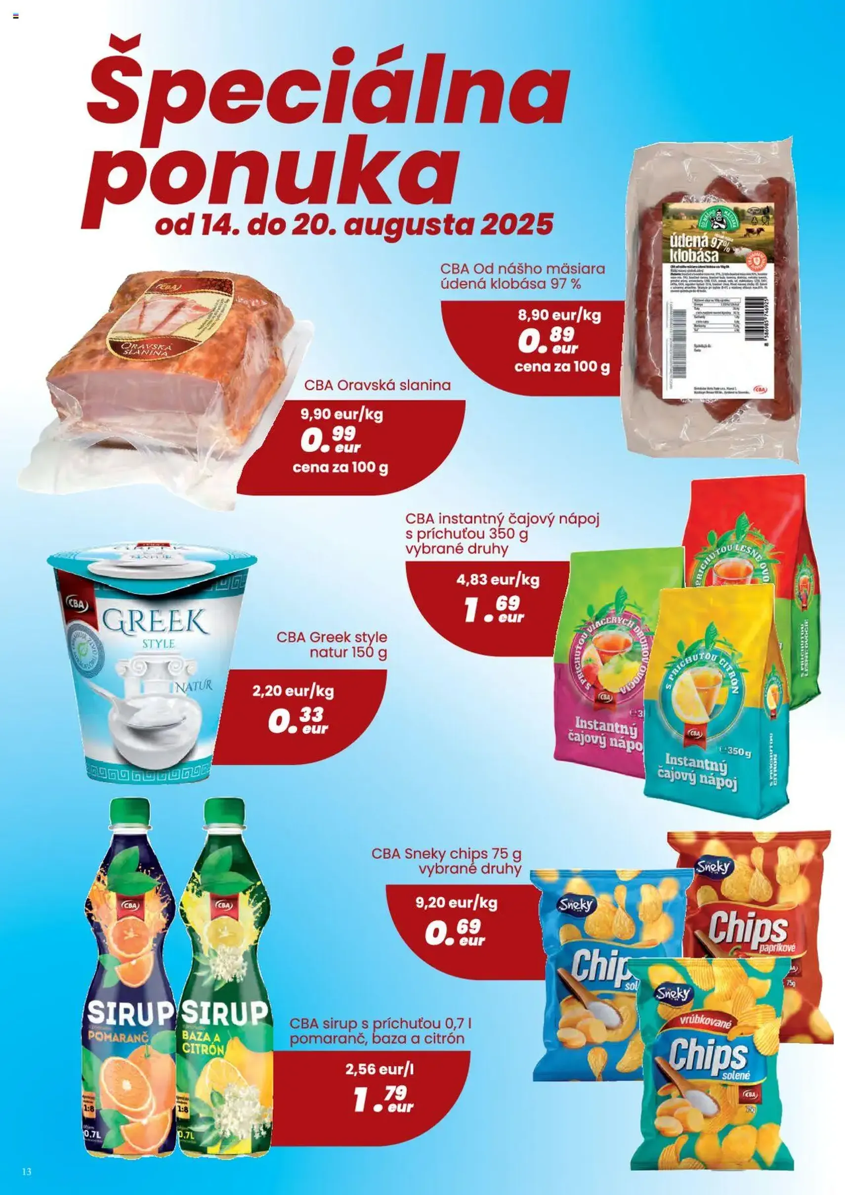 CBA Verex leták - platný leták od 07.08.2025 strana 13 z 24