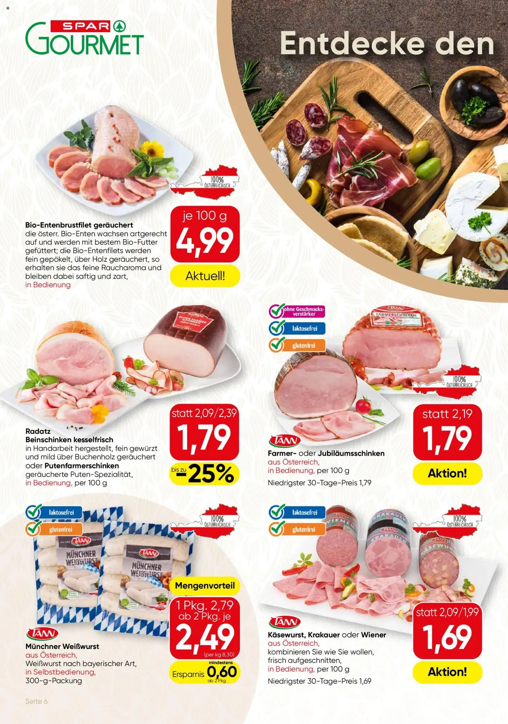SPAR Gourmet Flugblatt - Gültiger Prospekt ab 06.11.2025, Seite 6 von insgesamt 12