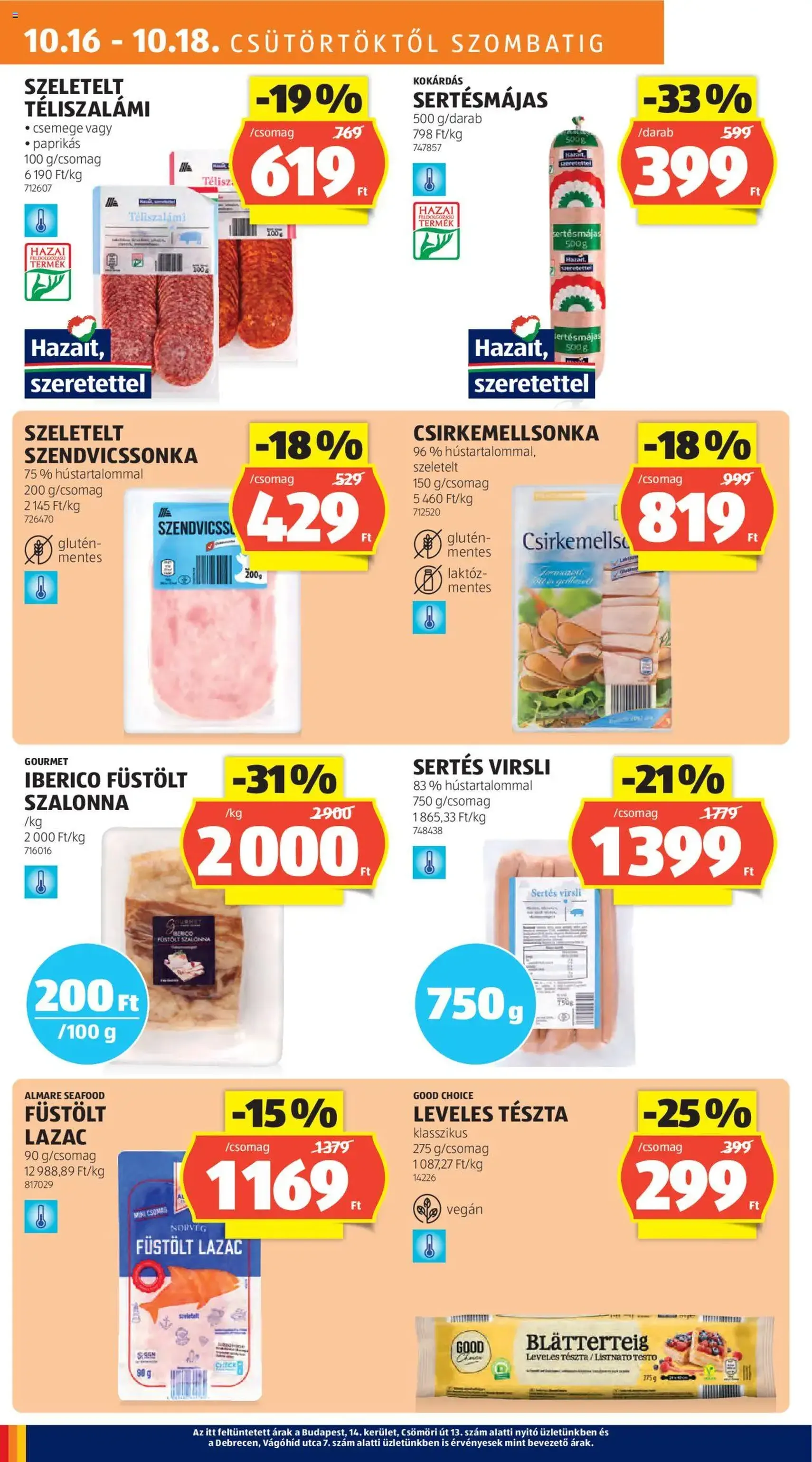 Aldi Akciós újság - 2025.10.16. érvényes szórólap 12 oldal 50 oldalból Aldi Akciós újság - 2025.10.16. érvényes szórólap 12 oldal 50 oldalból