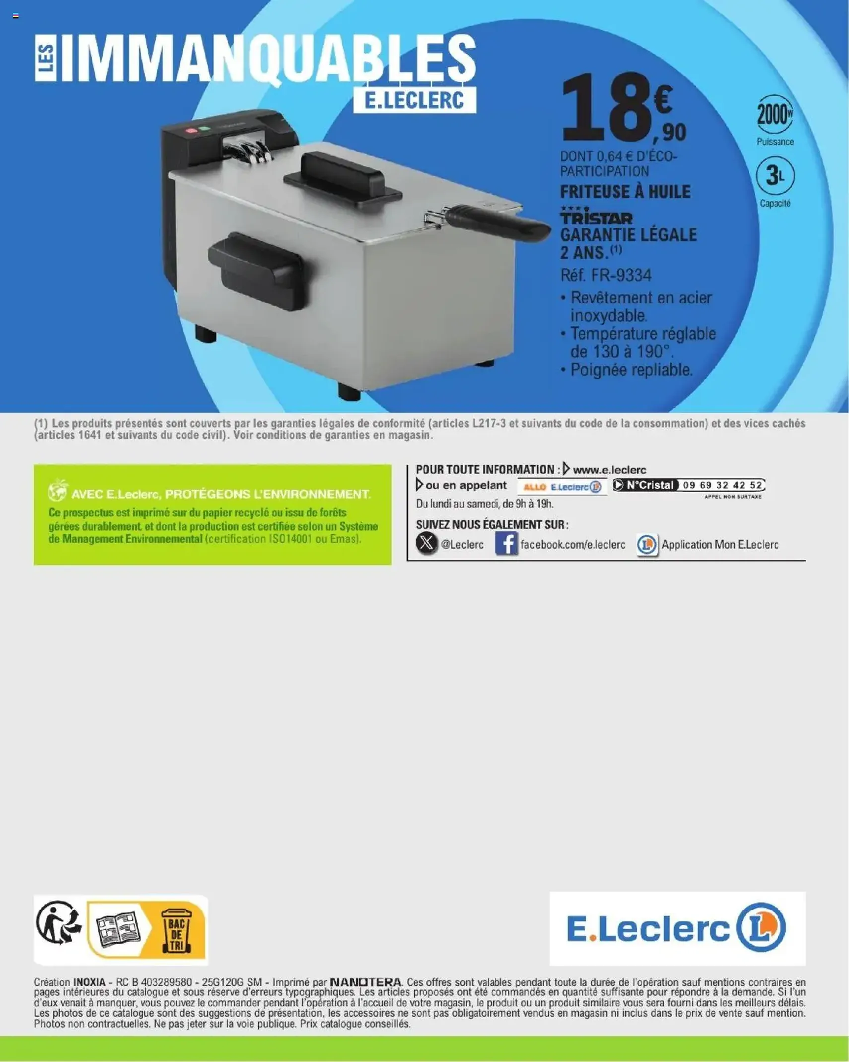 E.Leclerc catalogue semaine 40 - brochure valable à partir du 30/09/2025, page 36 sur 36 E.Leclerc catalogue semaine 40 - brochure valable à partir du 30/09/2025, page 36 sur 36