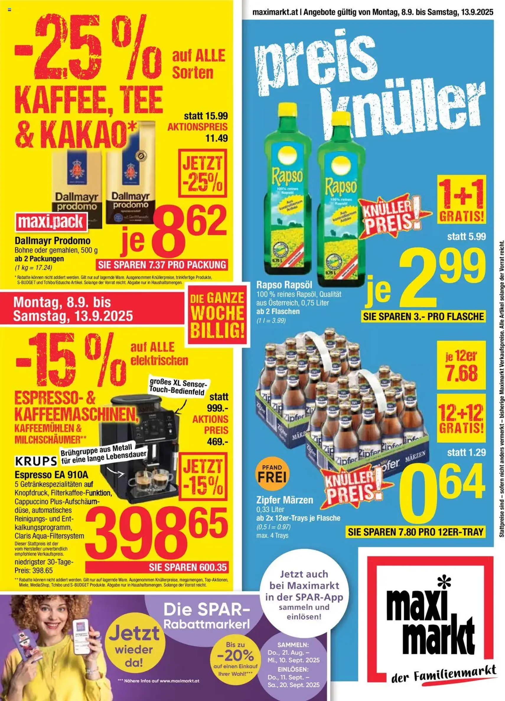 Maximarkt Flugblatt - Gültiger Prospekt ab 08.09.2025, Seite 1 von insgesamt 20 Maximarkt Flugblatt - Gültiger Prospekt ab 08.09.2025, Seite 1 von insgesamt 20
