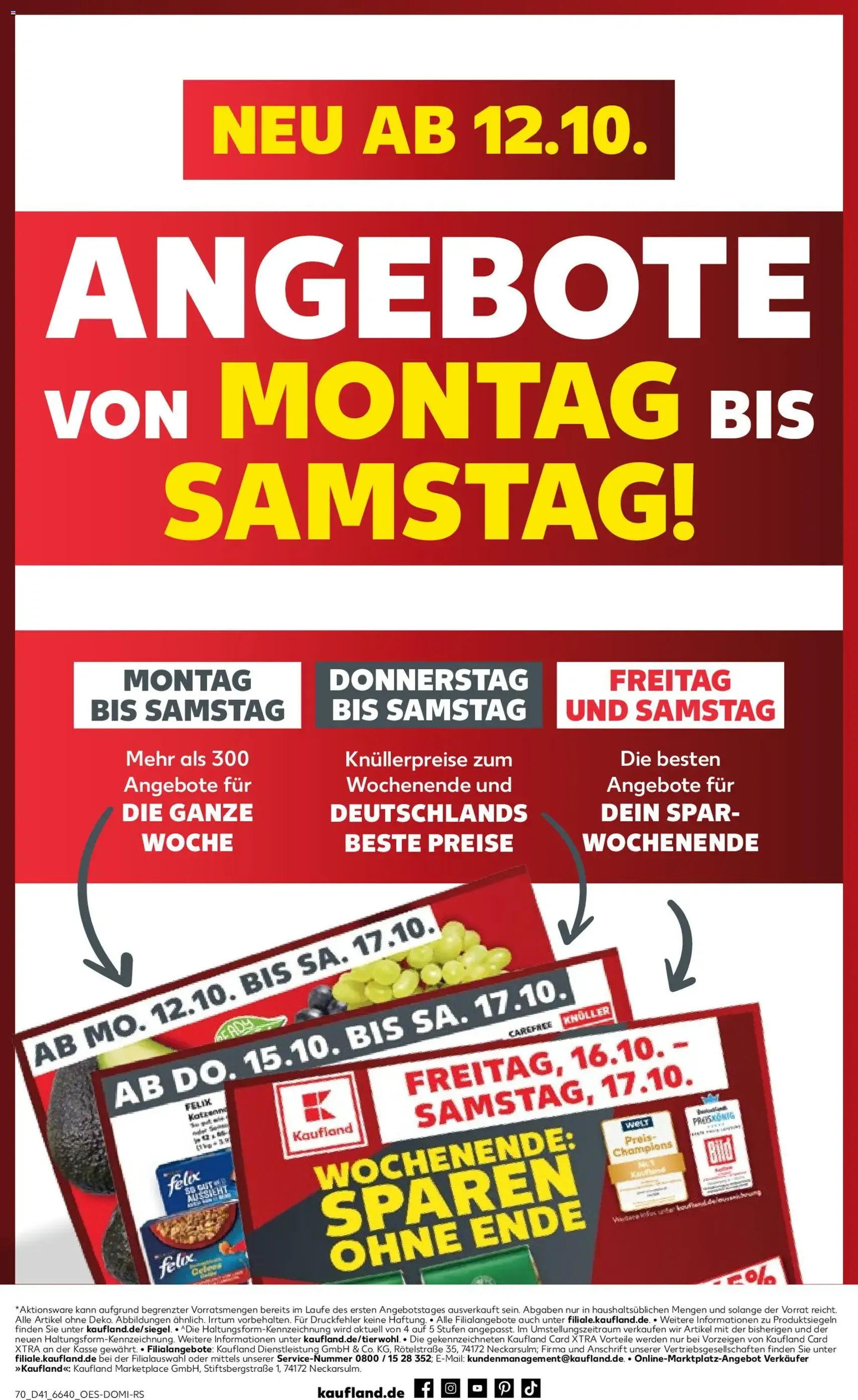 Kaufland Prospekt - Gültiger Prospekt ab 08.10.2026, Seite 70 von insgesamt 70