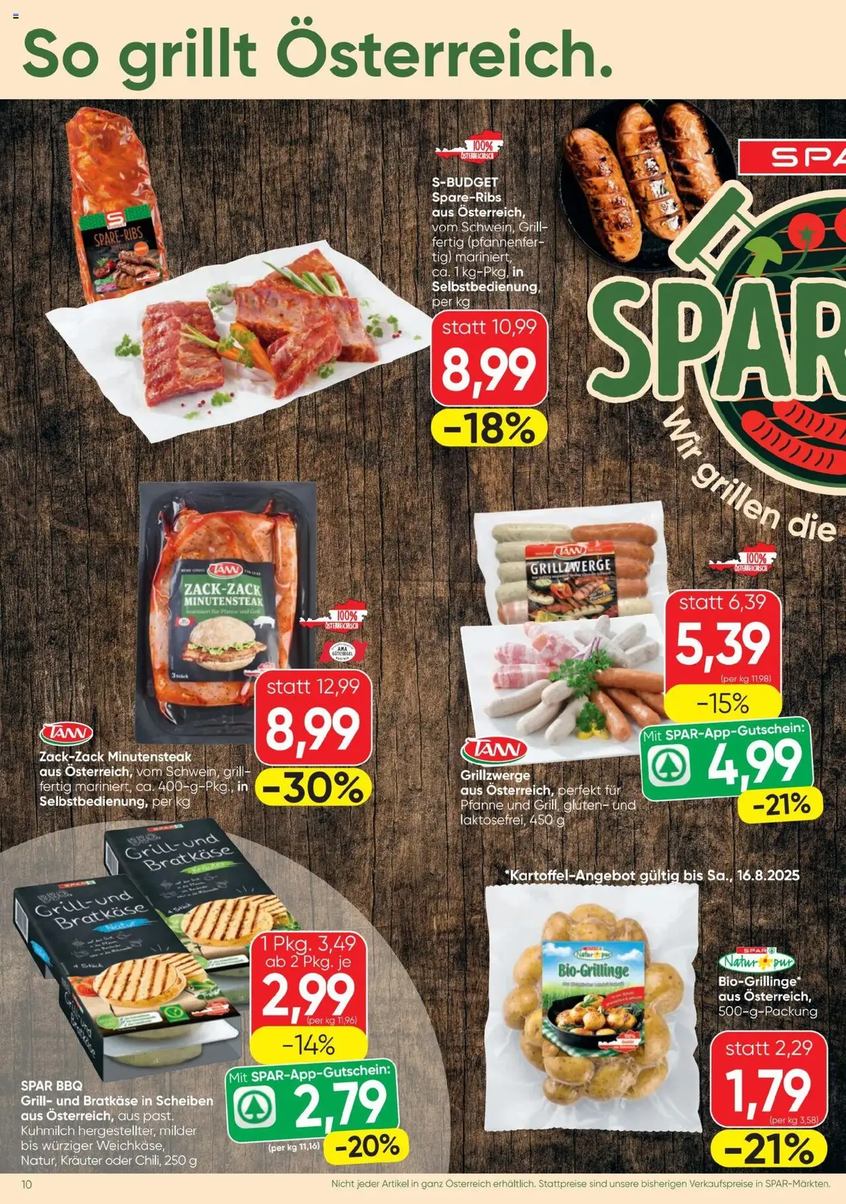 Spar Flugblatt - Gültiger Prospekt ab 14.08.2025, Seite 10 von insgesamt 20