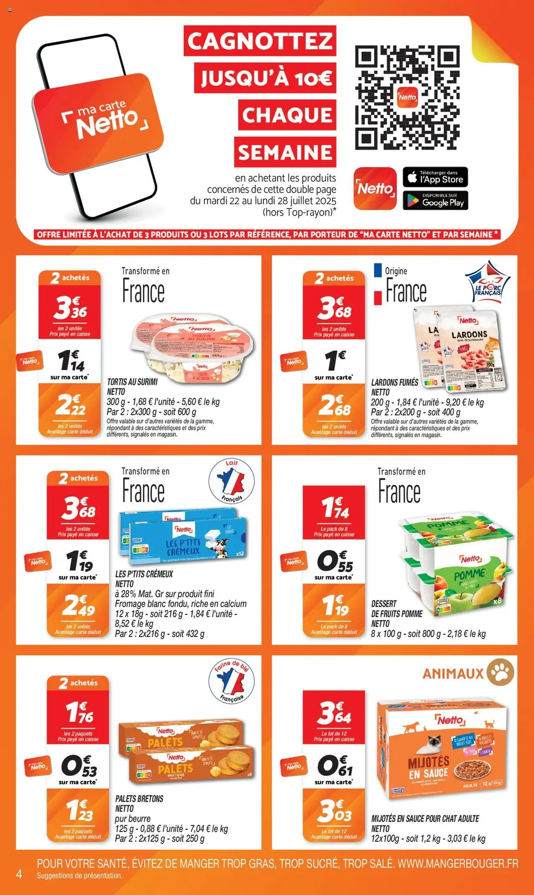 Netto catalogue - brochure valable à partir du 22/07/2025, page 4 sur 12 Netto catalogue - brochure valable à partir du 22/07/2025, page 4 sur 12