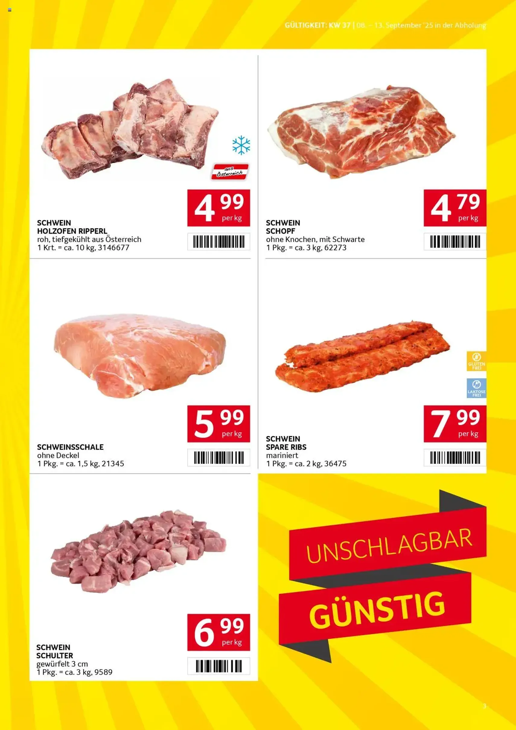 Transgourmet Flugblatt - Gültiger Prospekt ab 07.09.2025, Seite 3 von insgesamt 34
