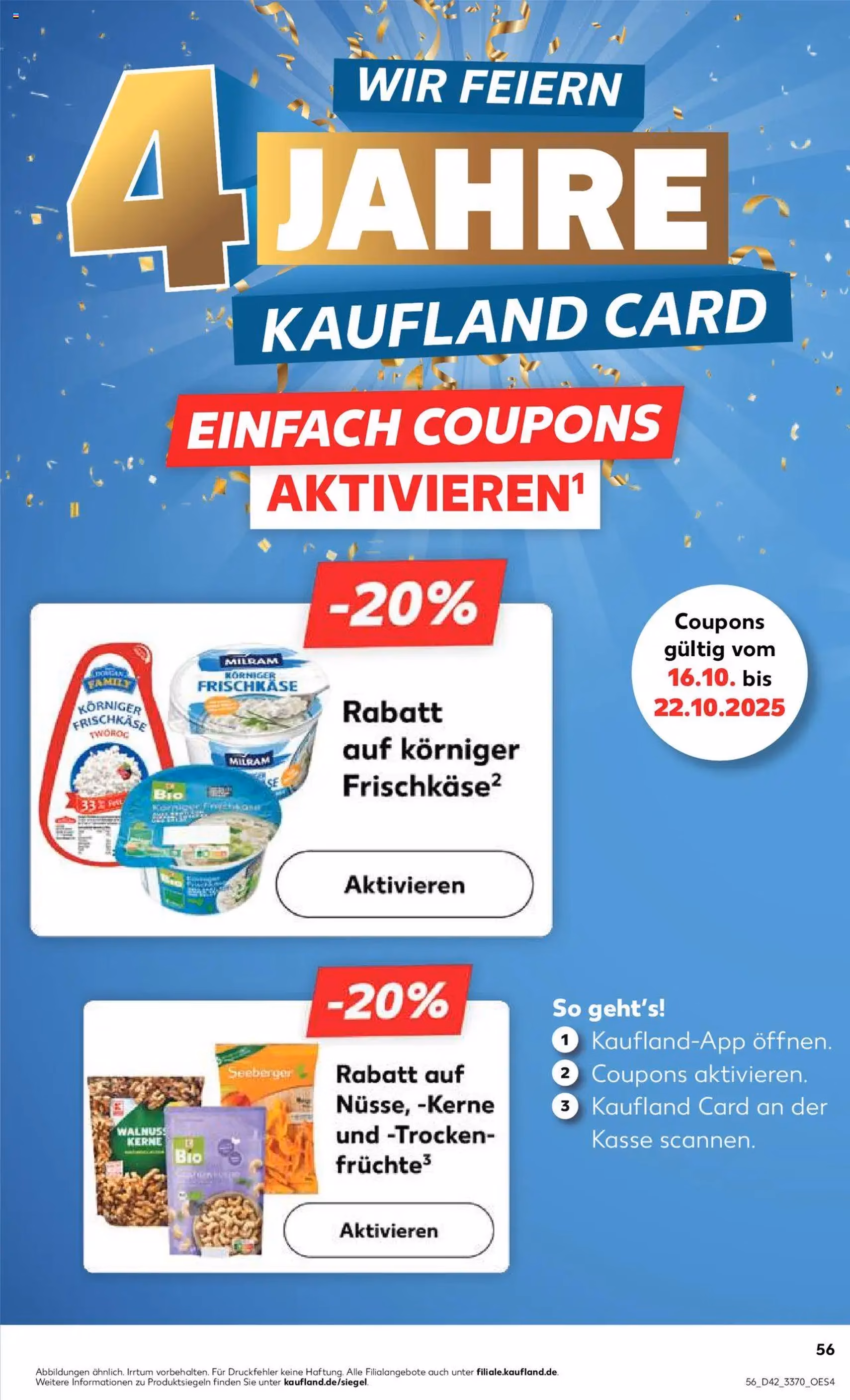 Kaufland Prospekt - Gültiger Prospekt ab 16.10.2025, Seite 56 von insgesamt 64 Kaufland Prospekt - Gültiger Prospekt ab 16.10.2025, Seite 56 von insgesamt 64