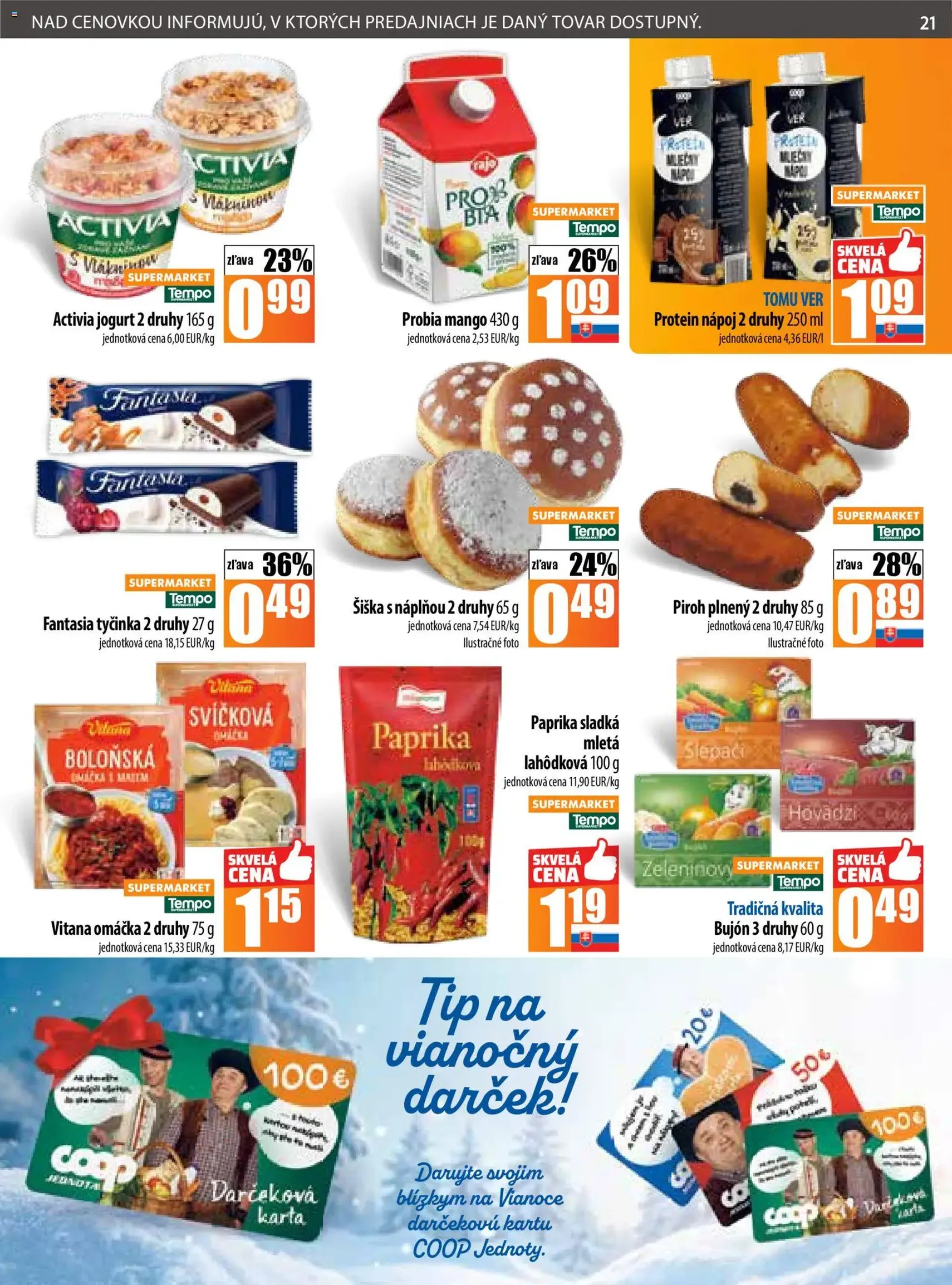 COOP Jednota leták - platný leták od 20.11.2025 strana 21 z 32