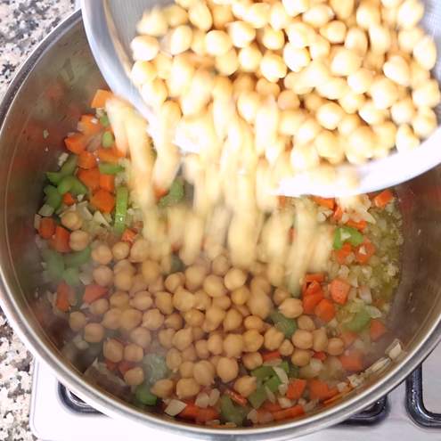 Zuppa di ceci - procedimento 1