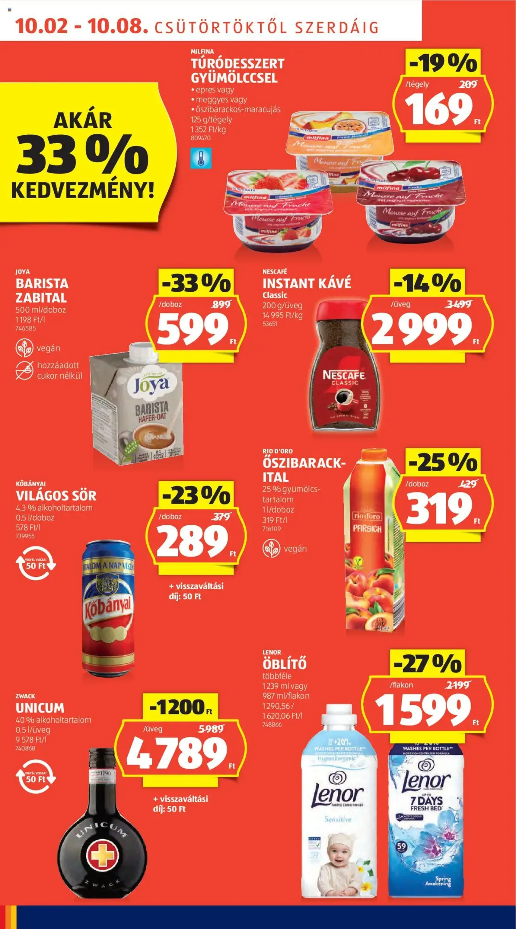 Aldi Akciós újság - 2025.10.02. érvényes szórólap 8 oldal 40 oldalból Aldi Akciós újság - 2025.10.02. érvényes szórólap 8 oldal 40 oldalból