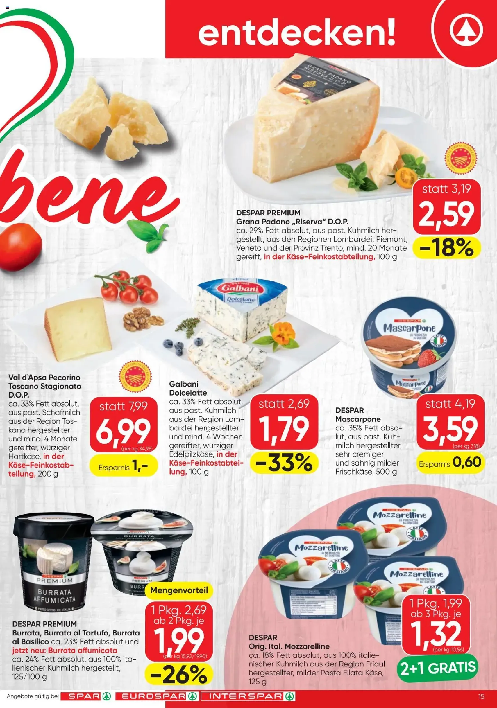 Spar - Flugblatt - Gültiger Prospekt ab 01.07.2026, Seite 15 von insgesamt 24