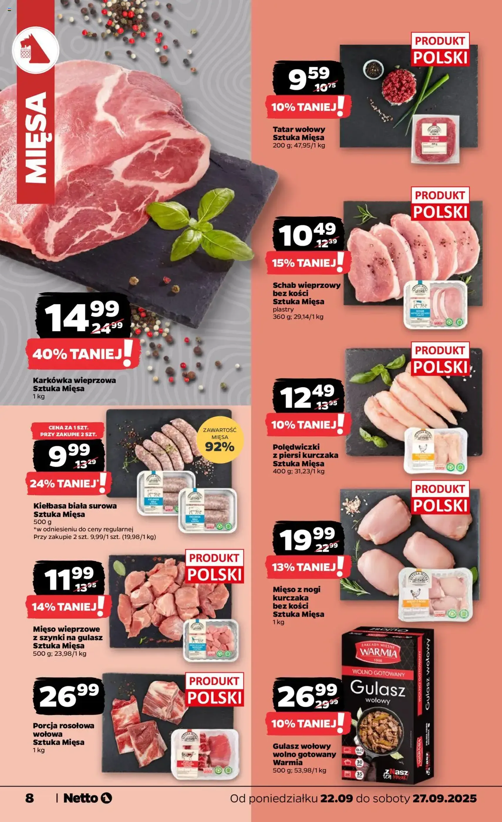 Netto gazetka - Spożywcza - ważny gazetka od 22.09.2025 strona 8 z 33 Netto gazetka - Spożywcza - ważny gazetka od 22.09.2025 strona 8 z 33
