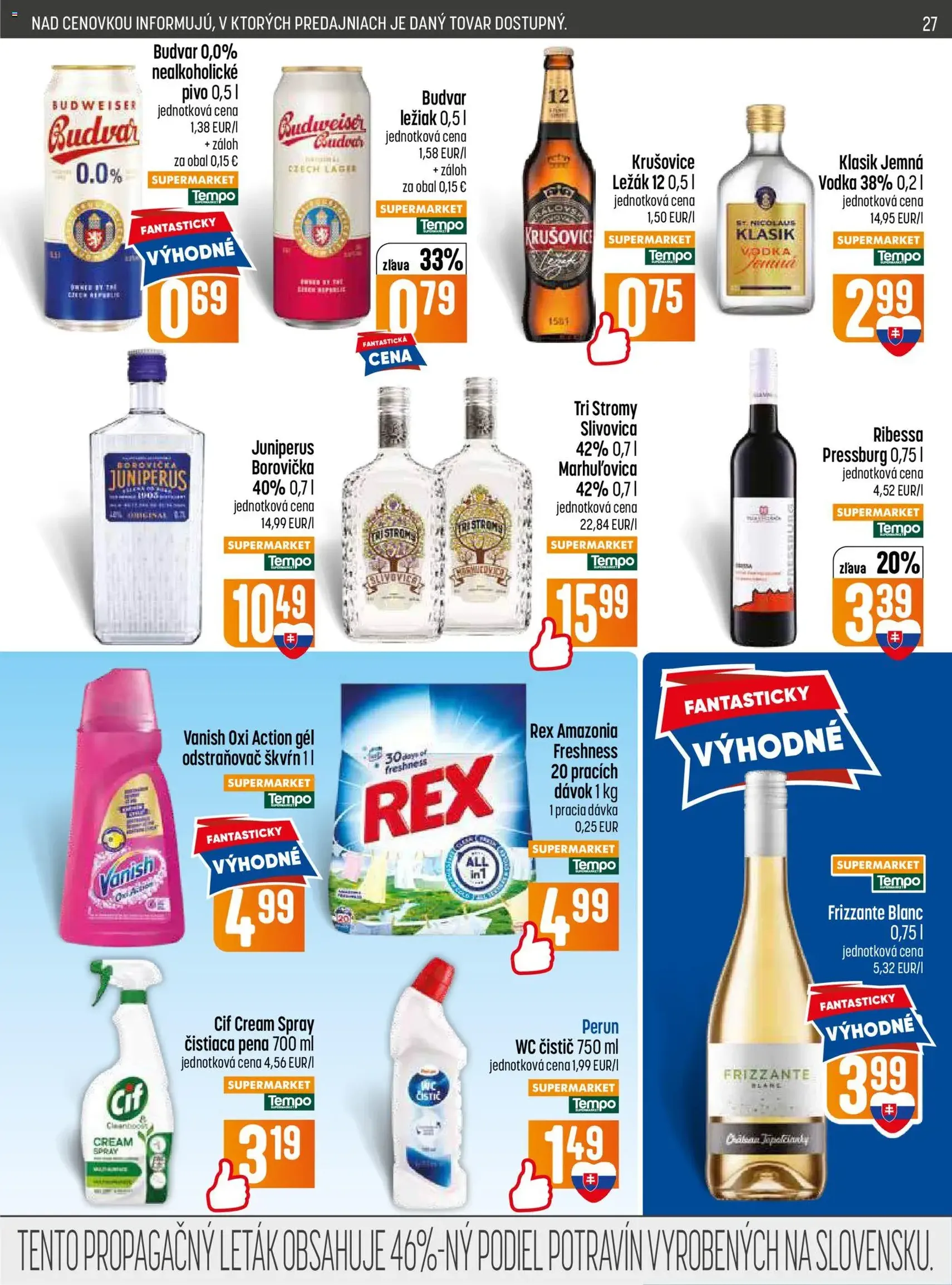 COOP Jednota leták - platný leták od 11.06.2026 strana 27 z 32