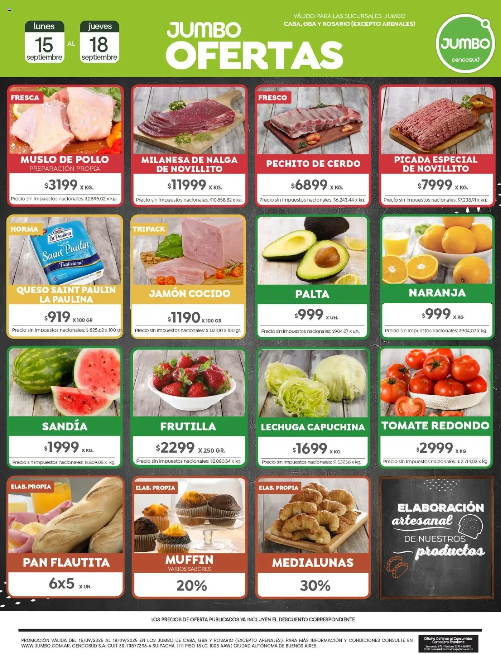 Jumbo ofertas - folleto válido desde 15/09/2025 página 1 de 2
