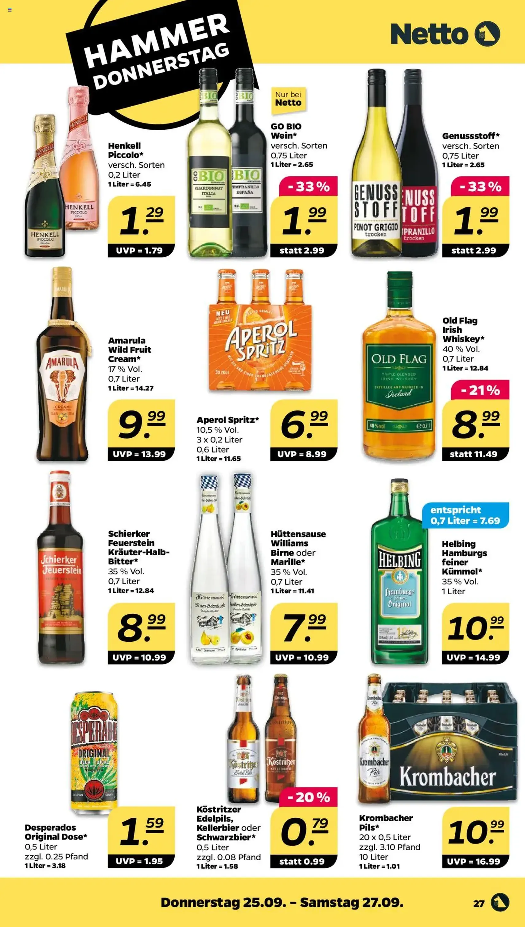 Netto Prospekt - Gültiger Prospekt ab 21.09.2025, Seite 27 von insgesamt 34 Netto Prospekt - Gültiger Prospekt ab 21.09.2025, Seite 27 von insgesamt 34