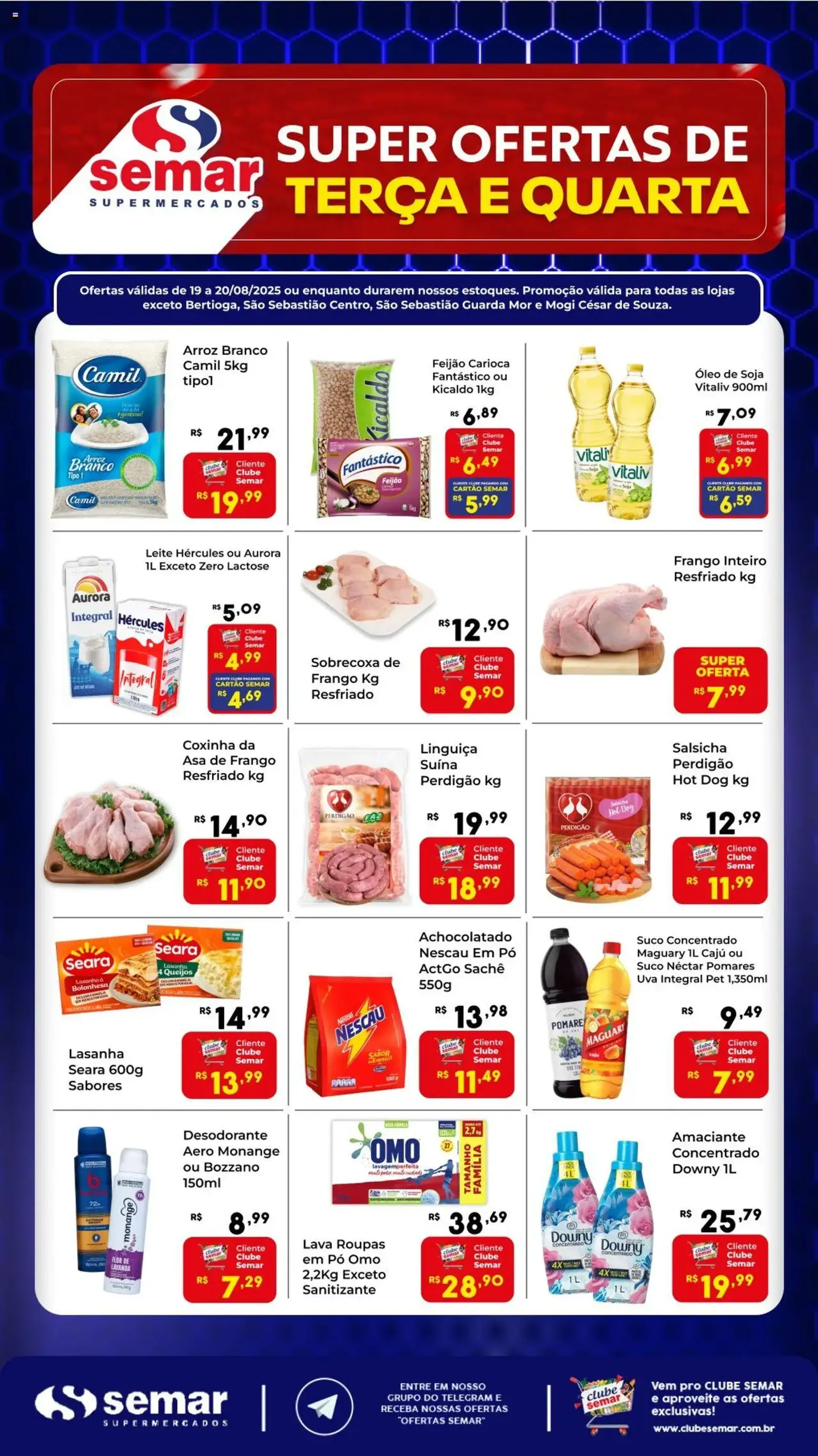 Semar Supermercado - Ofertas da semana - folheto válido a partir de 19/08/2025 página 1 de 3