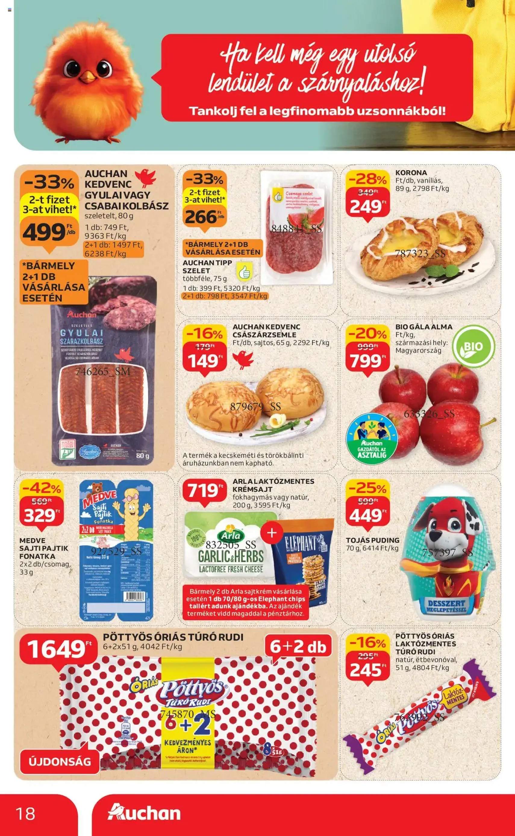 Auchan Akciós újság - 2025.08.28. érvényes szórólap 18 oldal 46 oldalból