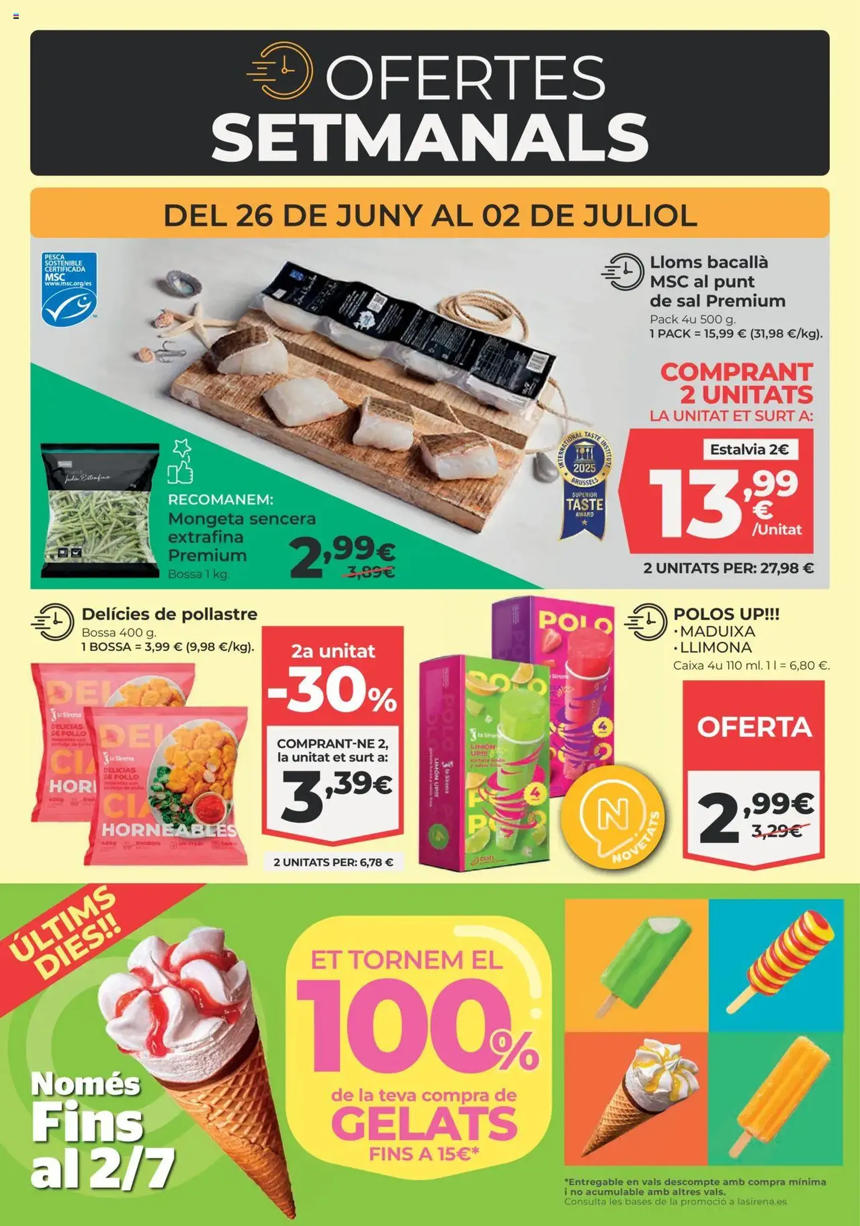 La Sirena - Folleto - folleto válido desde 26/06/2025 página 2 de 12 La Sirena - Folleto - folleto válido desde 26/06/2025 página 2 de 12
