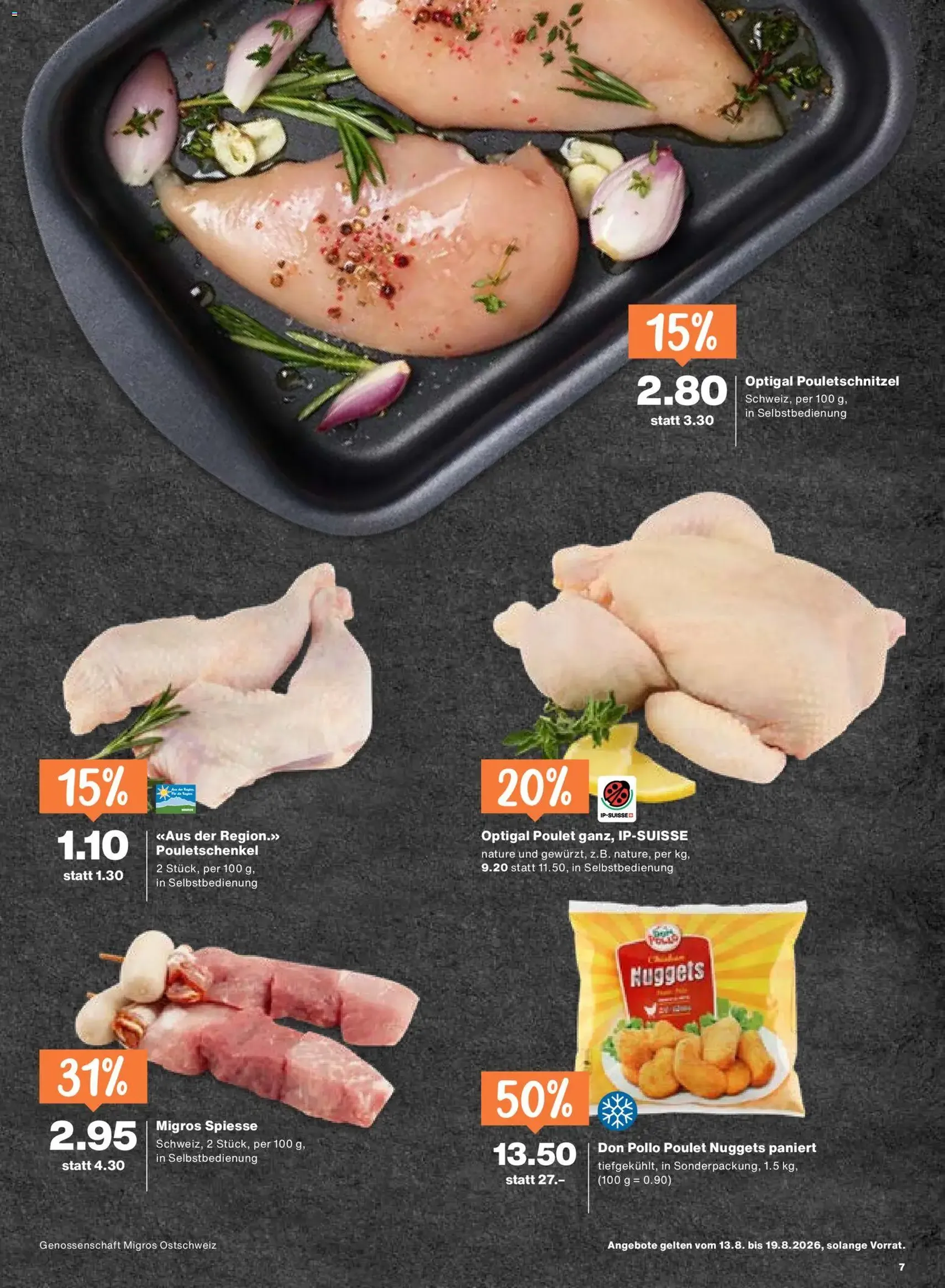 Migros aktionen - Gültiger Prospekt ab 13.08.2026, Seite 7 von insgesamt 20