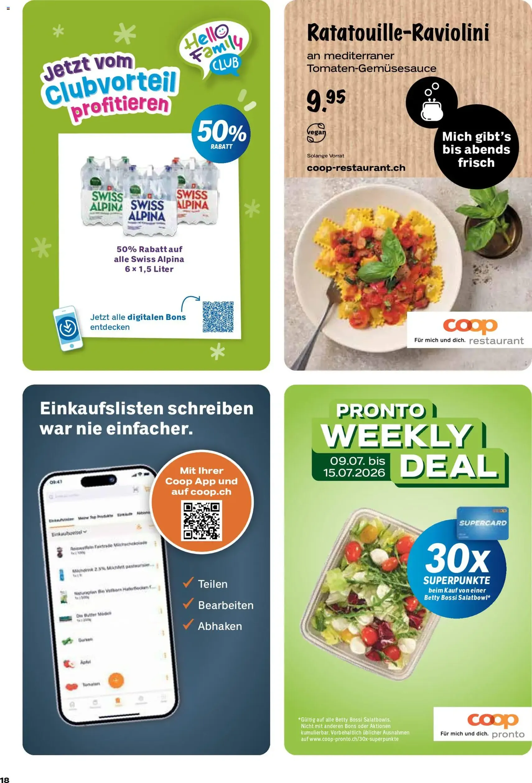 Coop aktionen - Gültiger Prospekt ab 09.07.2026, Seite 18 von insgesamt 24