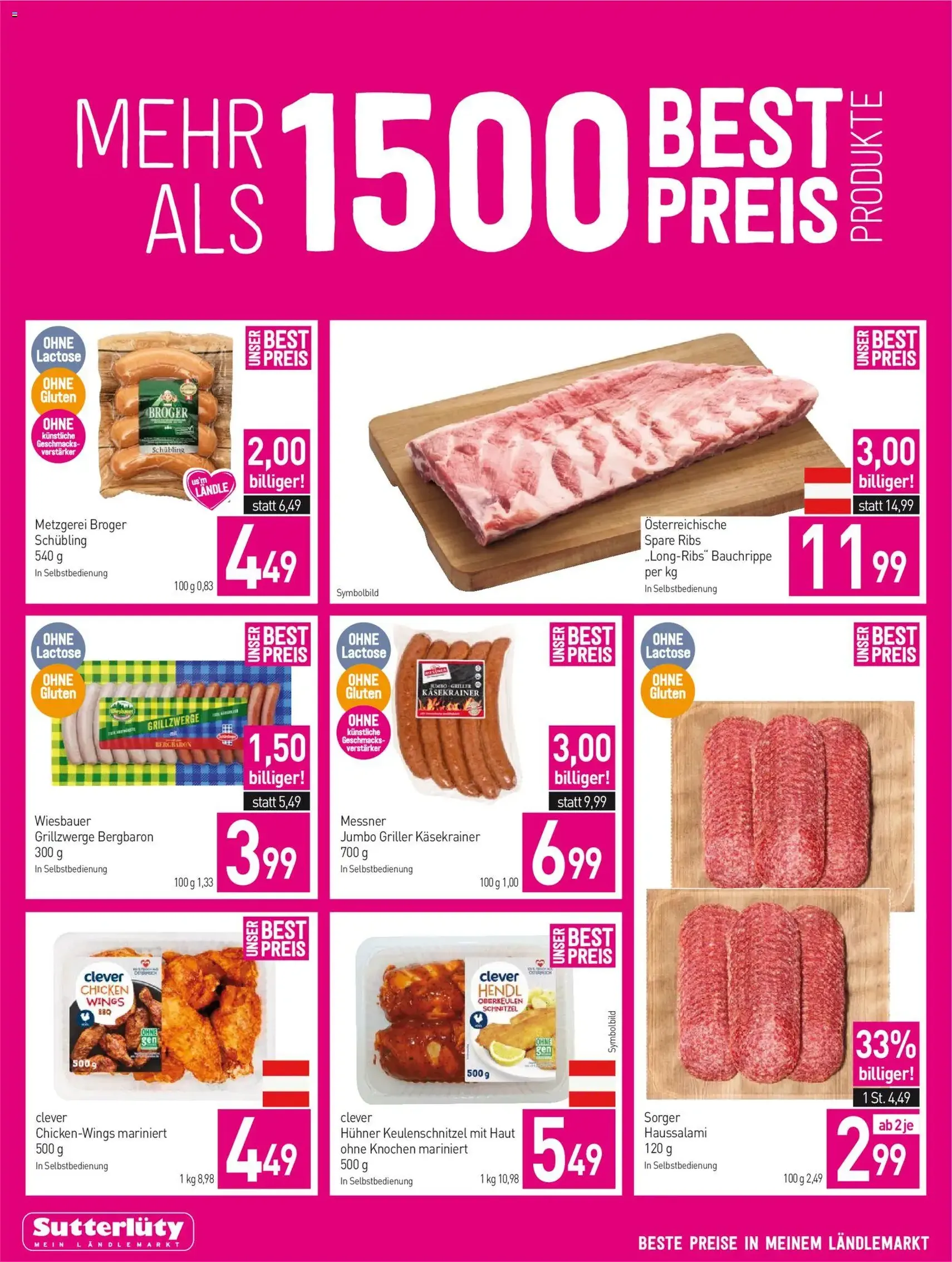 Sutterlüty Flugblatt - Gültiger Prospekt ab 09.04.2026, Seite 2 von insgesamt 20