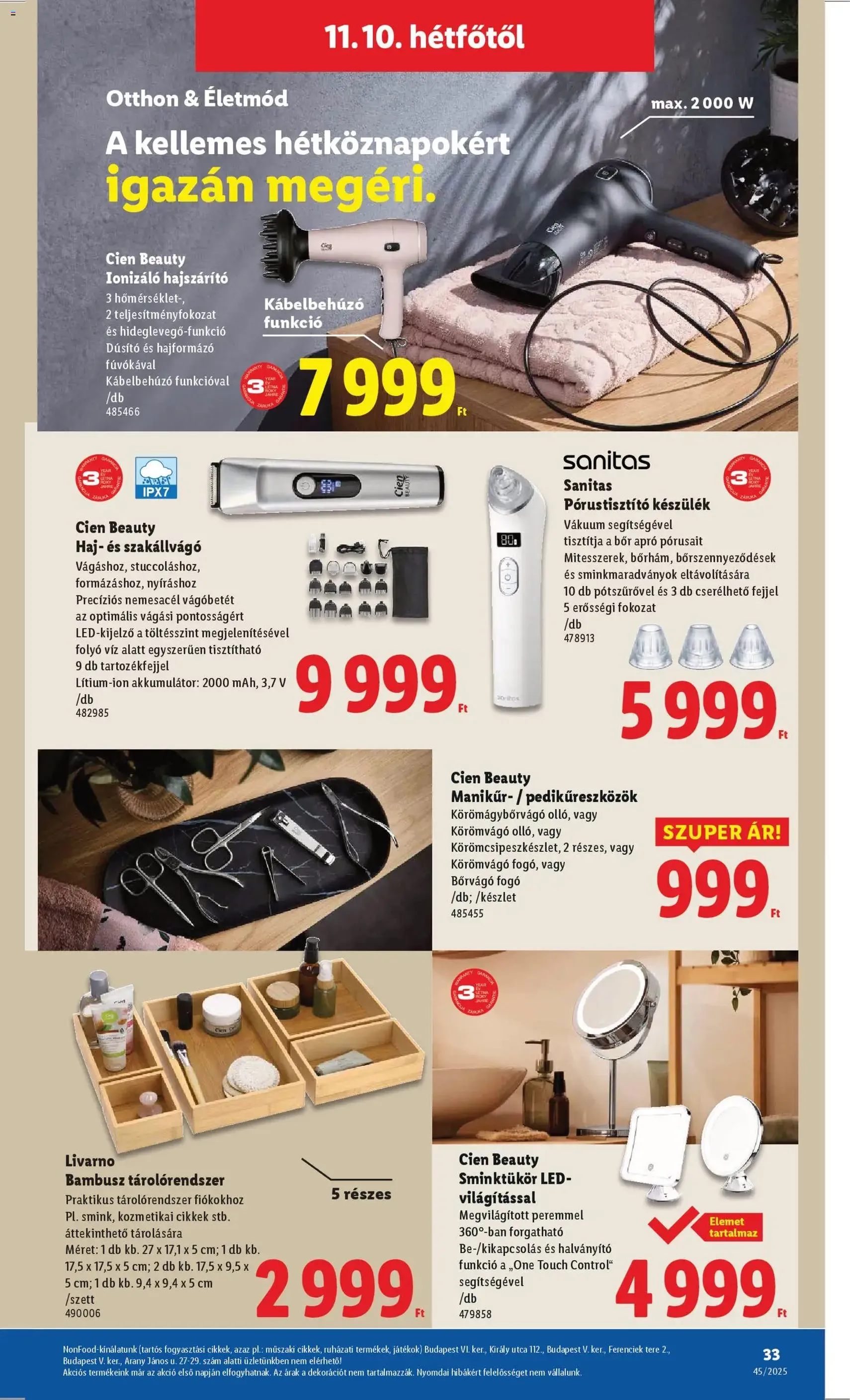 Lidl Akciós újság - 2025.11.06. érvényes szórólap 33 oldal 52 oldalból