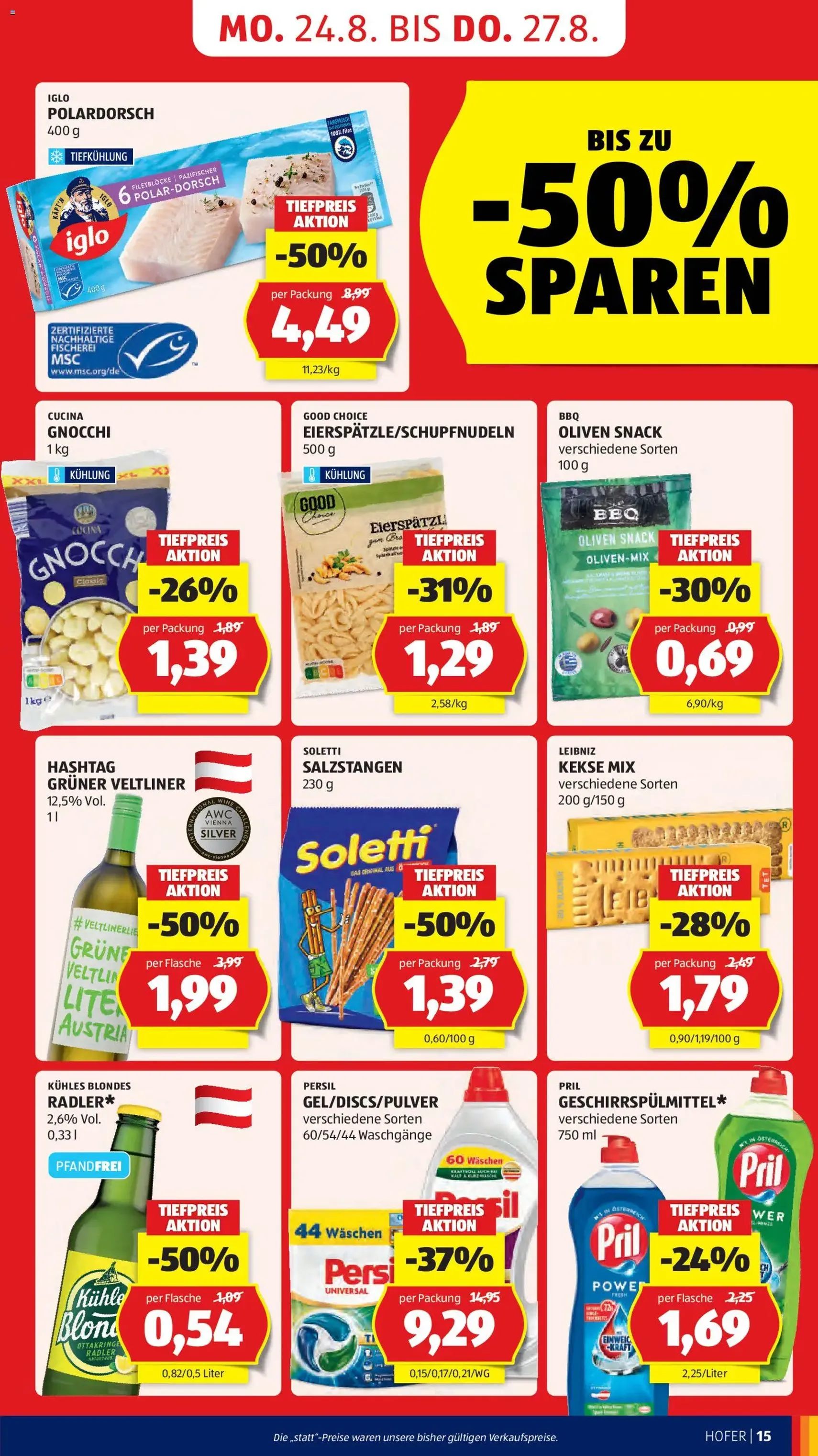 Hofer Flugblatt - Gültiger Prospekt ab 21.08.2026, Seite 25 von insgesamt 46