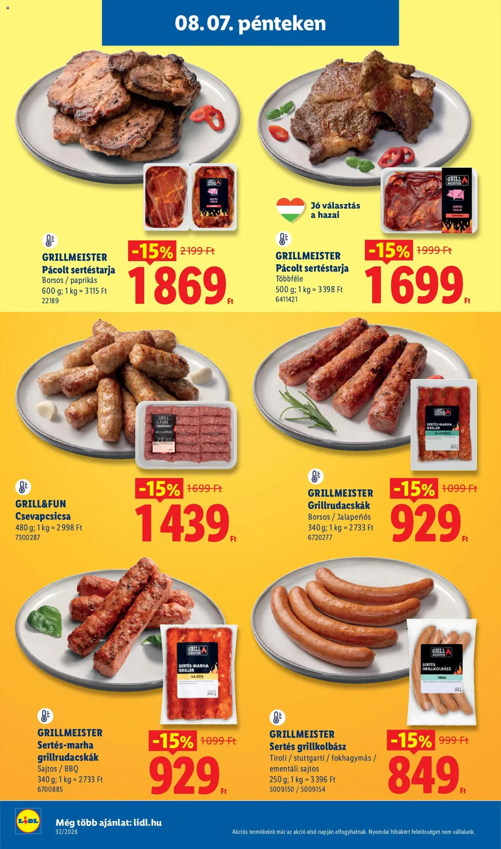 Lidl akciós újság - 2026.08.06. érvényes szórólap 50 oldal 80 oldalból