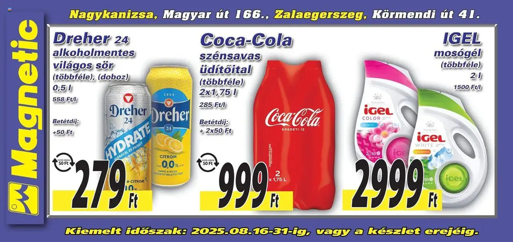 Magnetic - Óriásplakátok - 2025.08.16. érvényes szórólap 2 oldal 3 oldalból