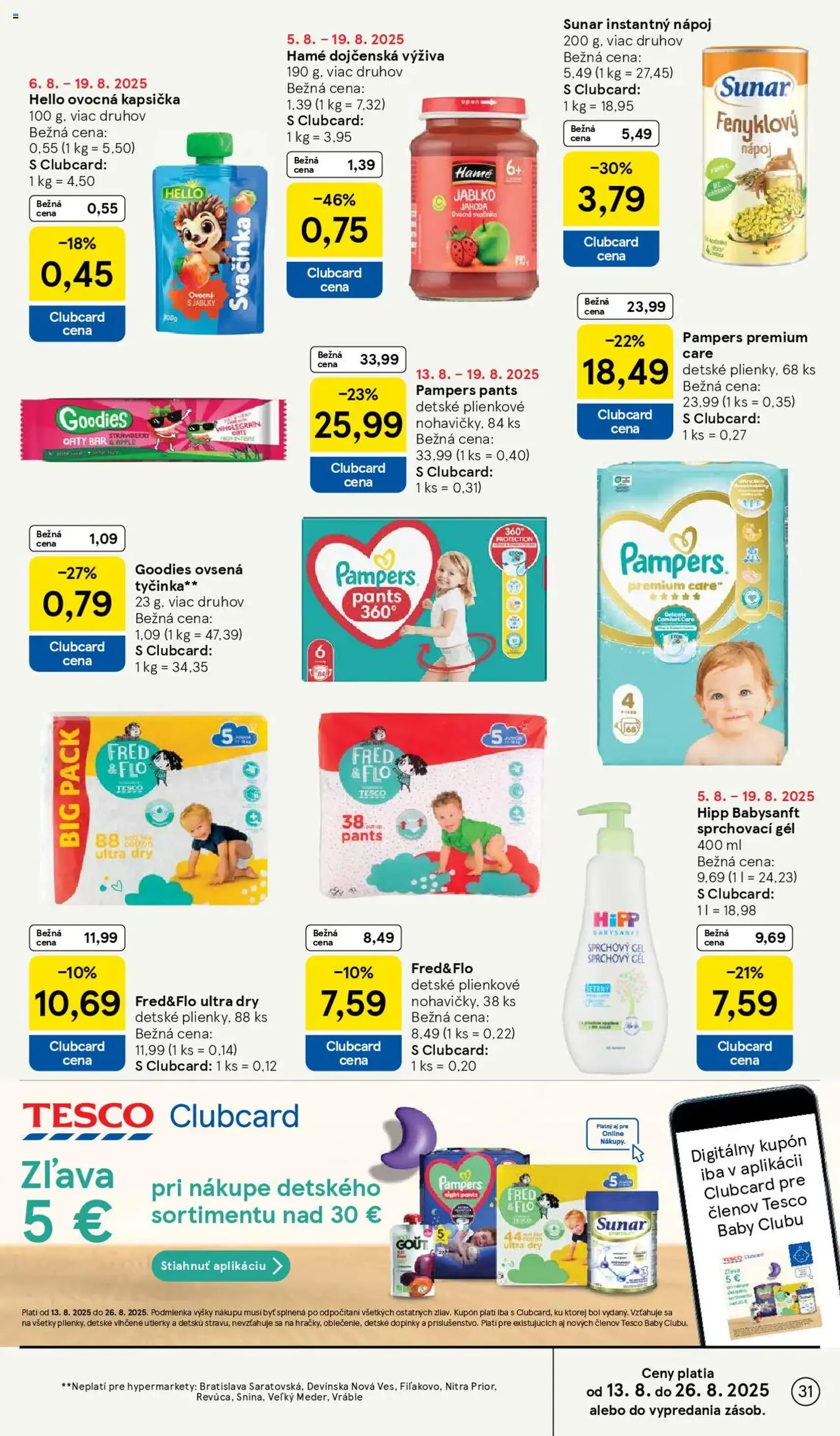 Tesco Hypermarket - leták - platný leták od 13.08.2025 strana 31 z 43