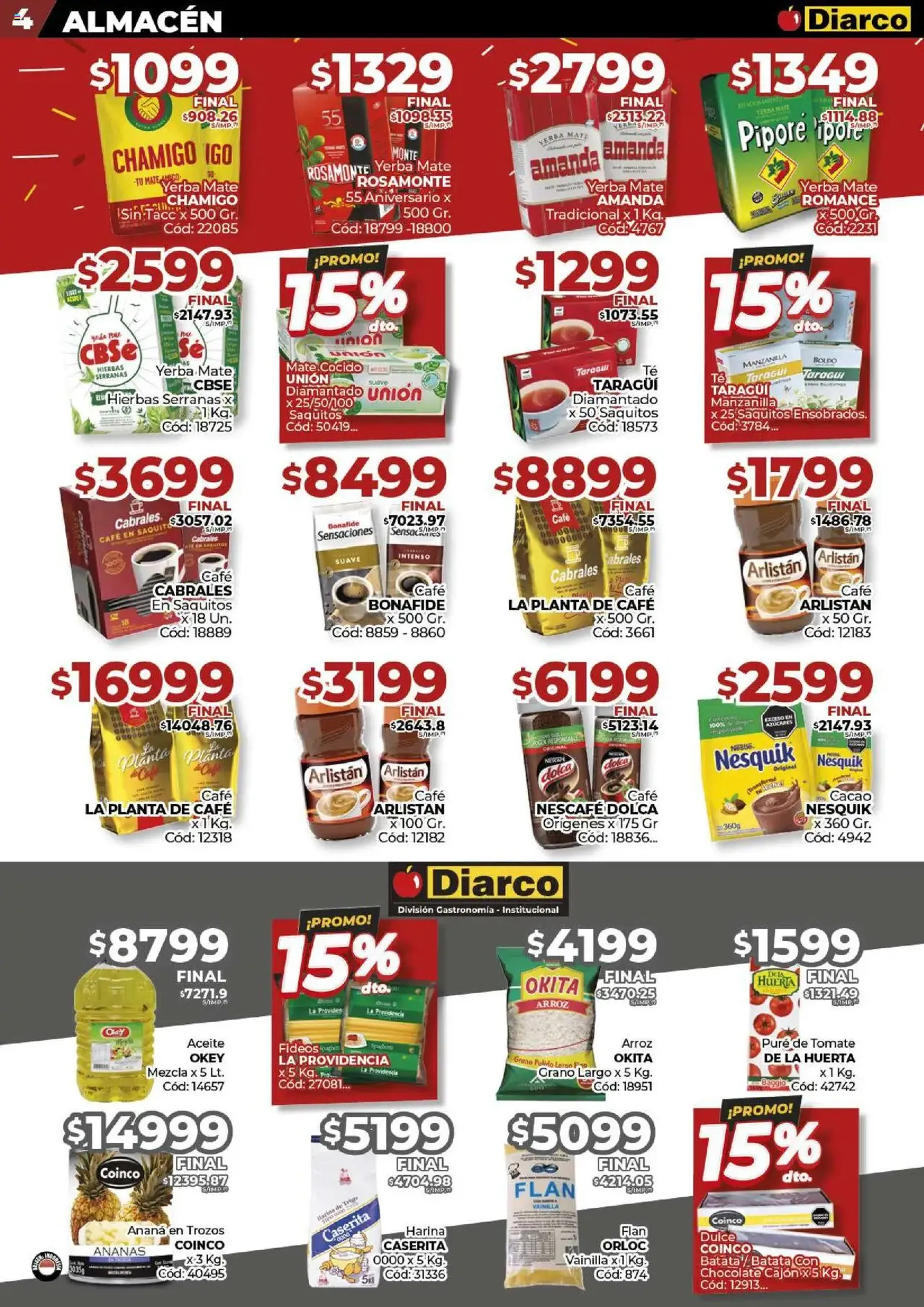 Diarco ofertas - folleto válido desde 15/09/2025 página 4 de 23 Diarco ofertas - folleto válido desde 15/09/2025 página 4 de 23