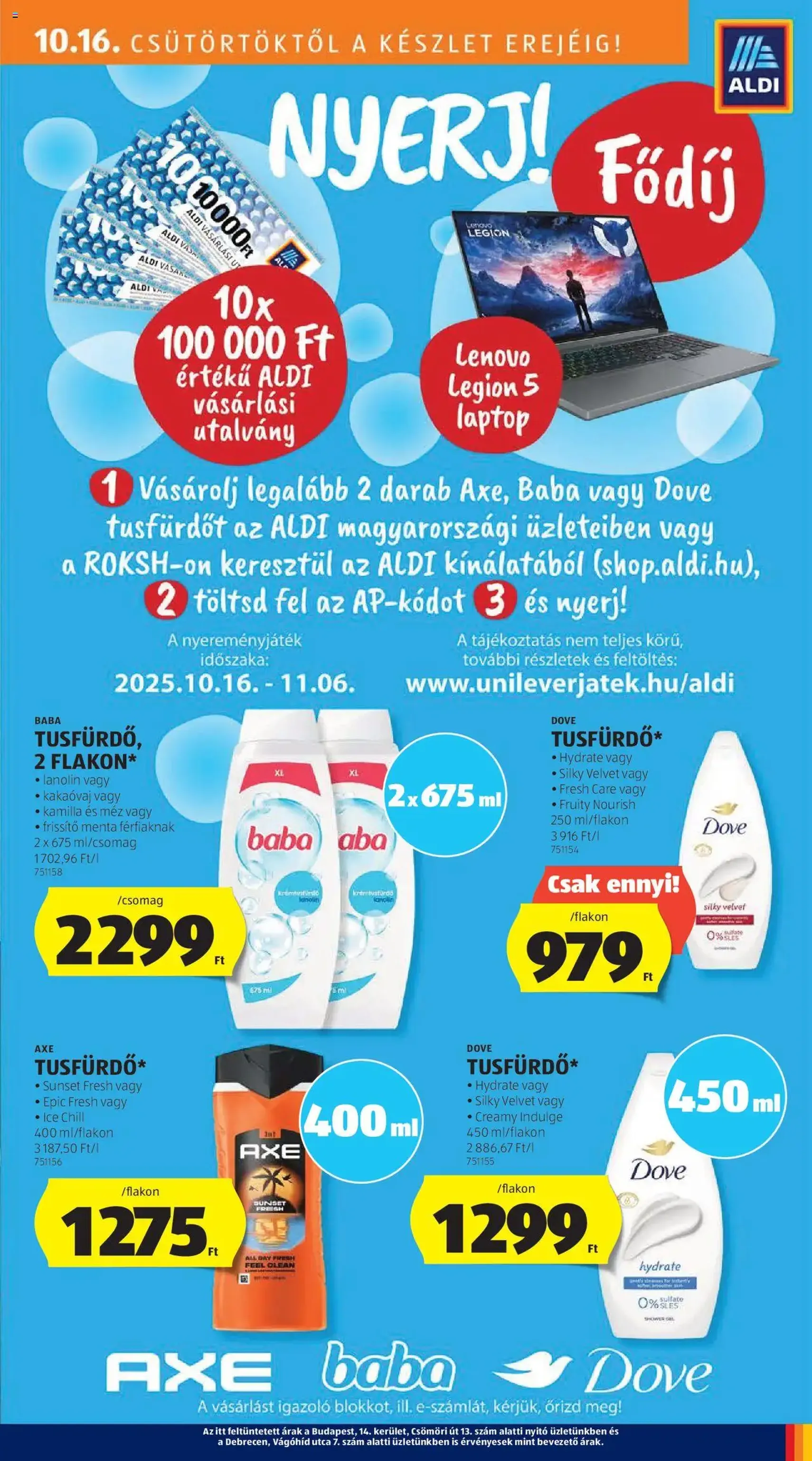 Aldi Akciós újság - 2025.10.16. érvényes szórólap 21 oldal 50 oldalból Aldi Akciós újság - 2025.10.16. érvényes szórólap 21 oldal 50 oldalból