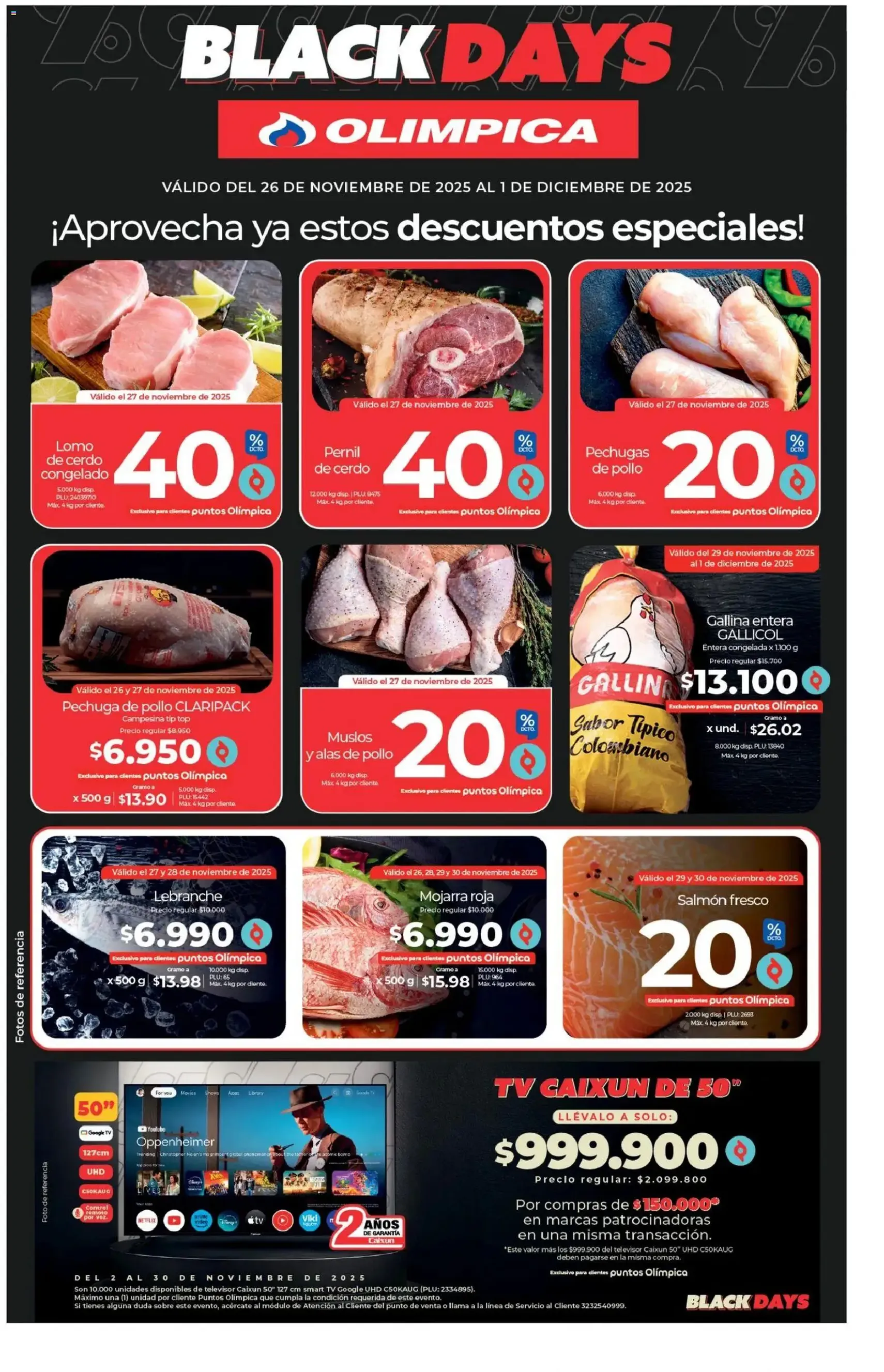 Olímpica - Black Friday - folleto válido desde 26/11/2025 página 1 de 8