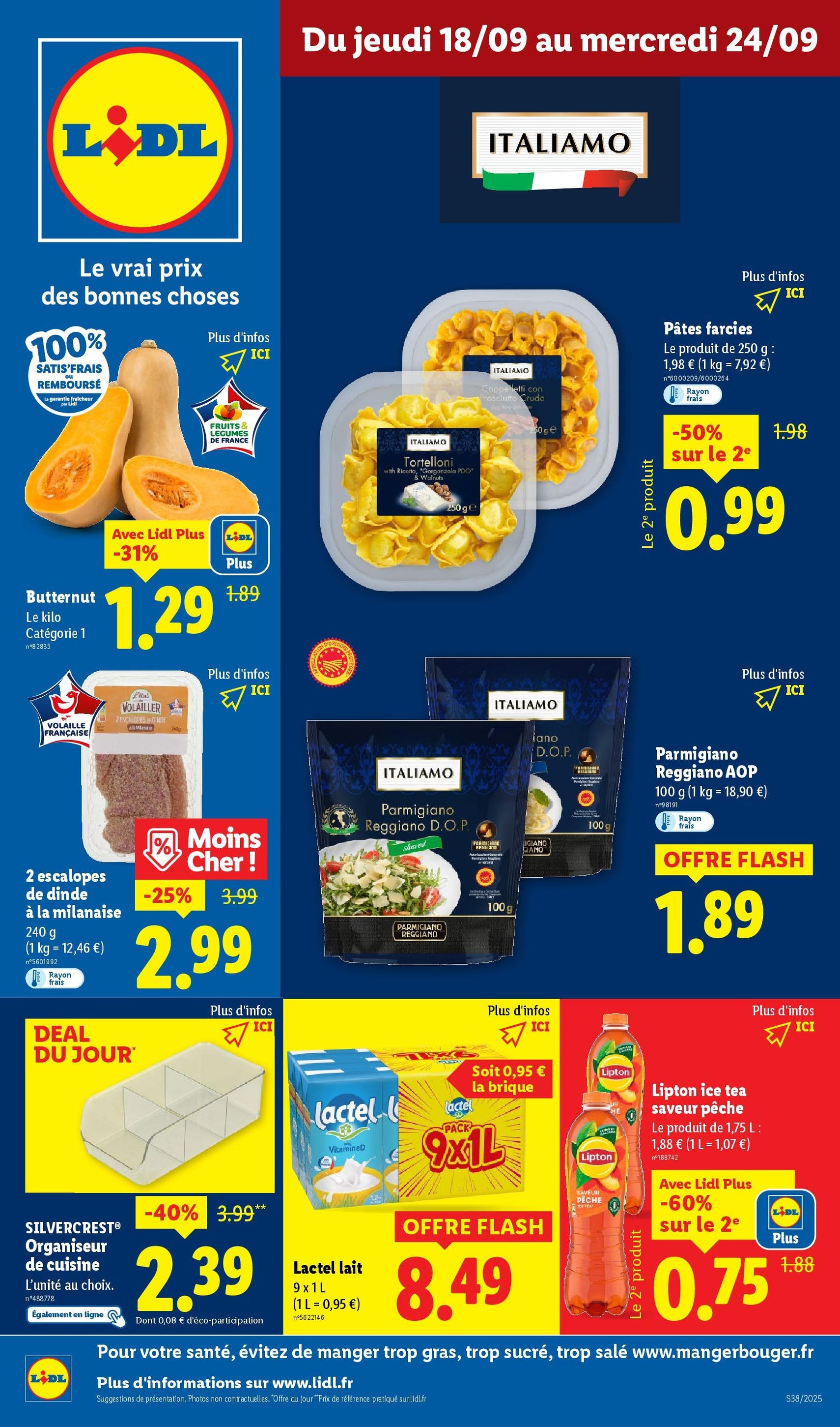 LIDL catalogue semaine 38 - brochure valable à partir du 18/09/2025, page 1 sur 75