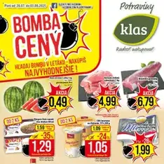 Klas leták - náhľad letáku platný od 28.07.2025