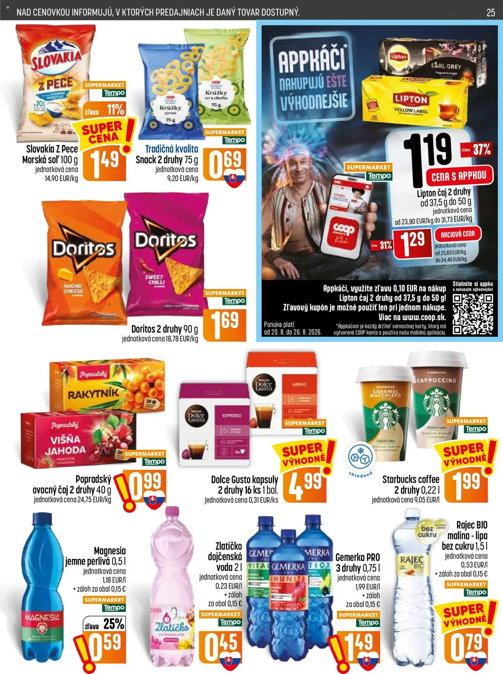 COOP Jednota leták - platný leták od 20.08.2026 strana 25 z 32