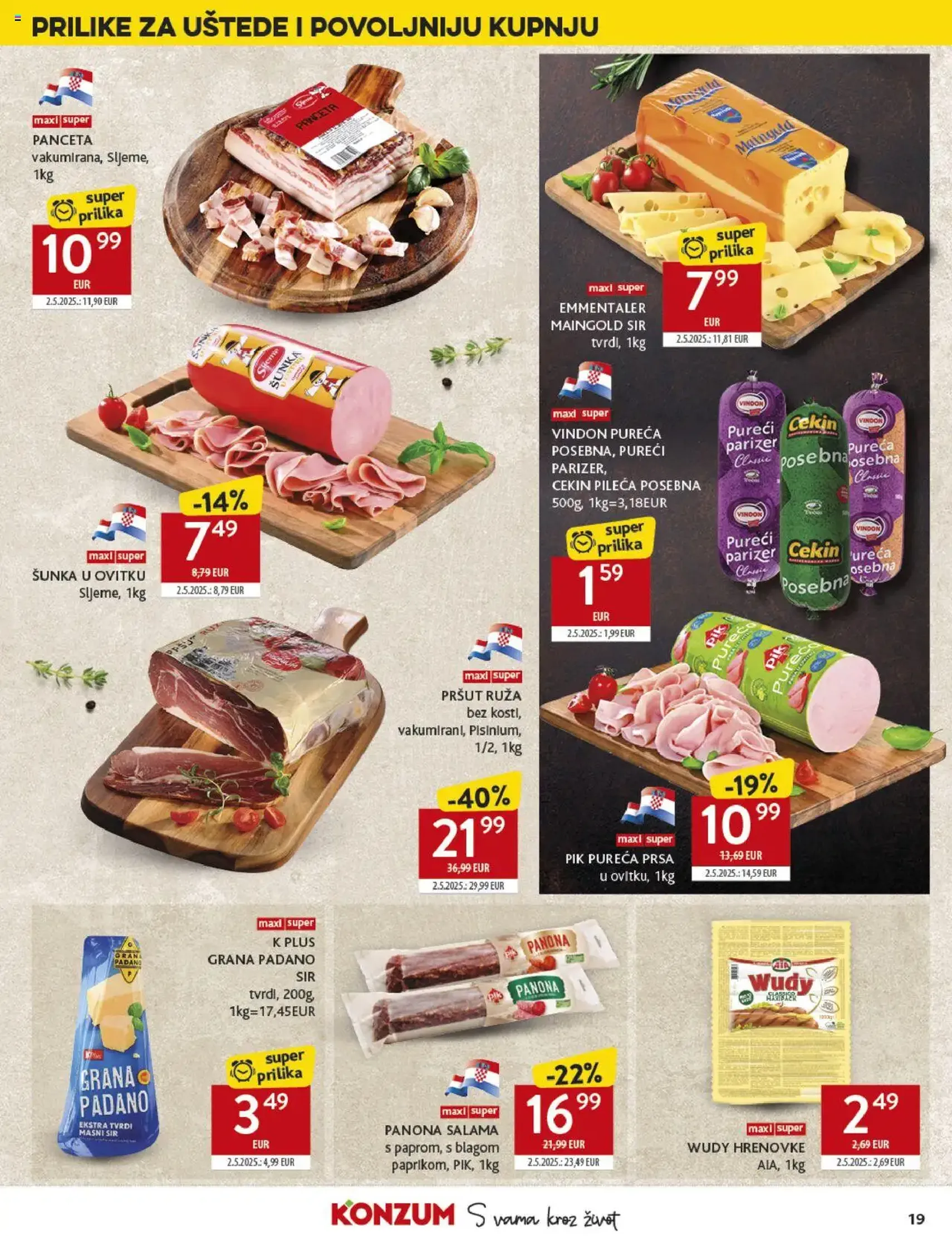 Konzum HR Akciós újság - 2025.07.30. érvényes szórólap 19 oldal 40 oldalból Konzum HR Akciós újság - 2025.07.30. érvényes szórólap 19 oldal 40 oldalból