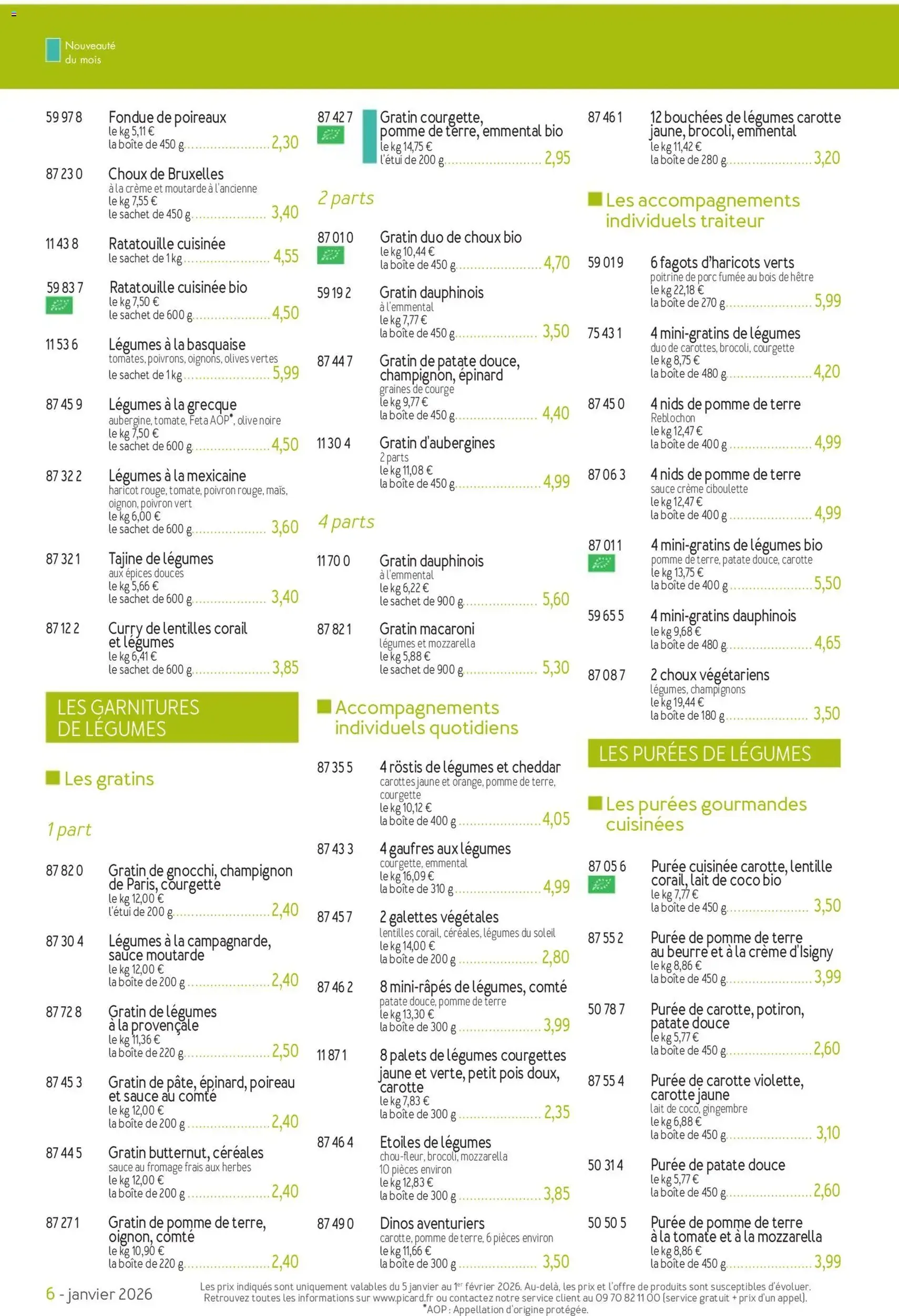 Picard catalogue - brochure valable à partir du 05/01/2026, page 6 sur 36