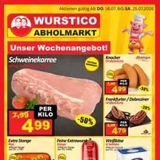 Wurstico Abholmarkt Flugblatt - Prospekt Vorschau gültig ab 16.07.2026