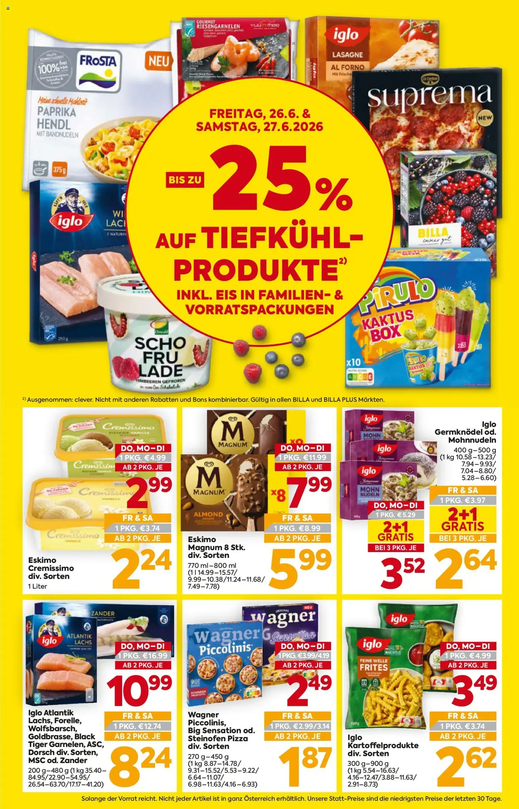 Billa - Flugblatt - Gültiger Prospekt ab 25.06.2026, Seite 3 von insgesamt 16