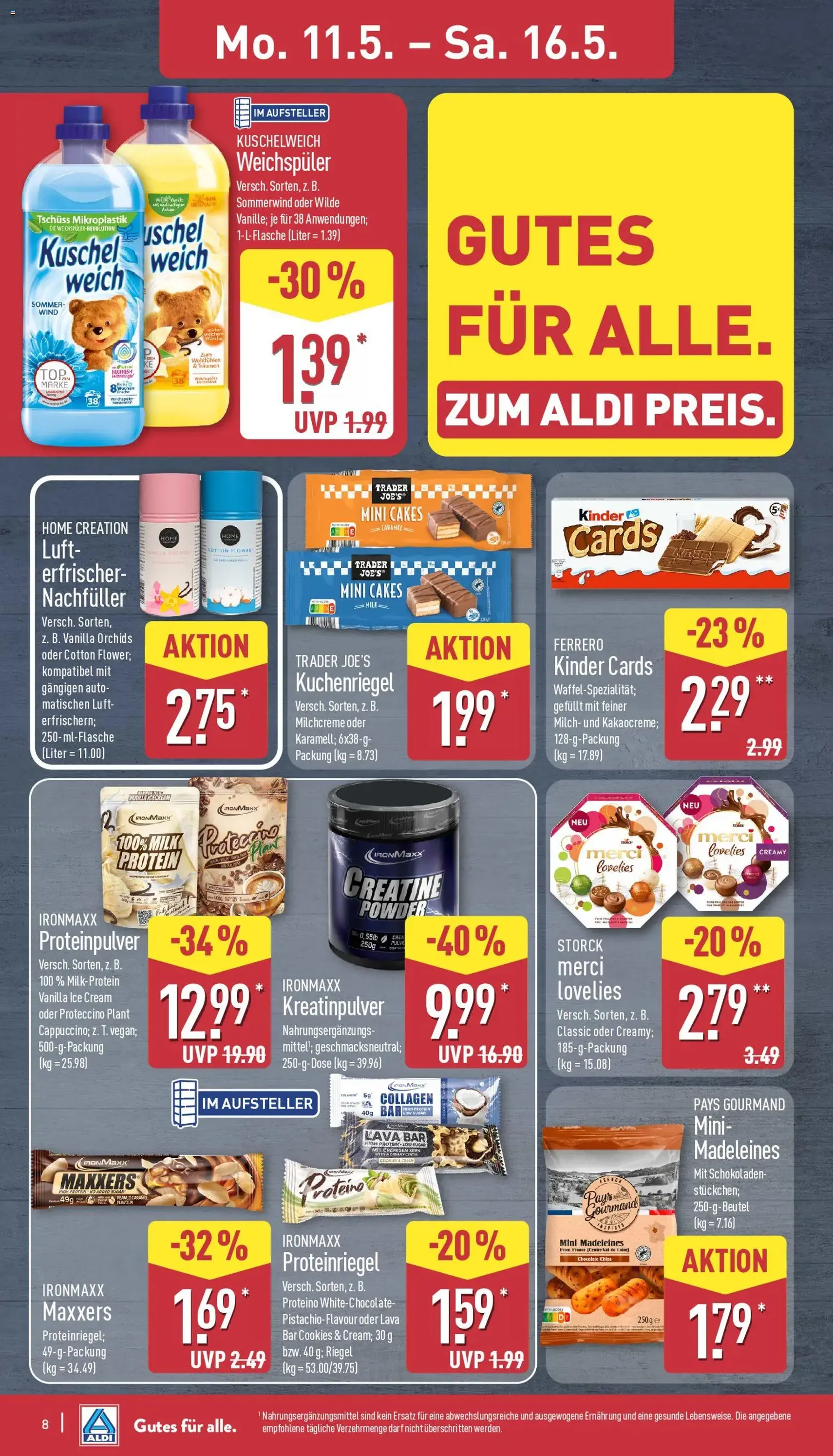 Aldi Prospekt - Gültiger Prospekt ab 11.05.2026, Seite 8 von insgesamt 43